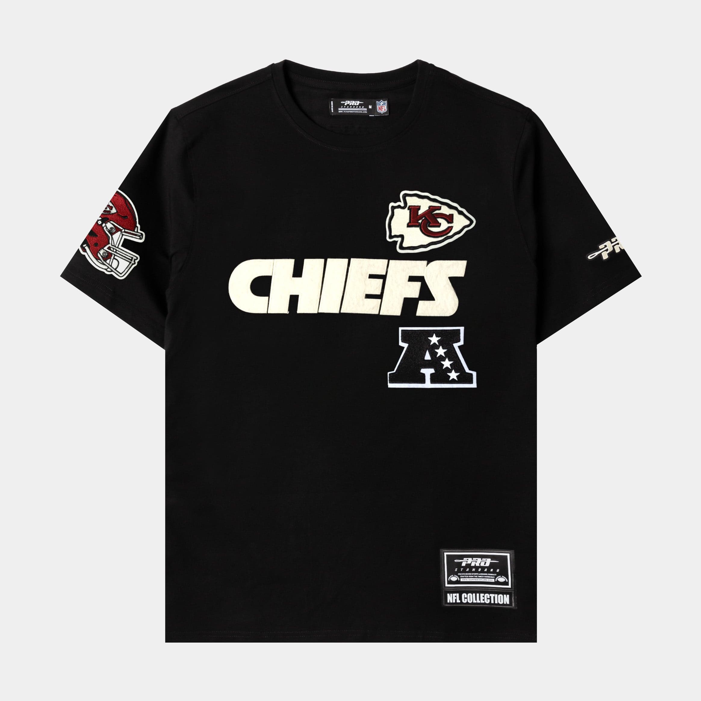 NFL Kansas City Chiefs Original Mens Short Sleeve Shirt (Black/White)