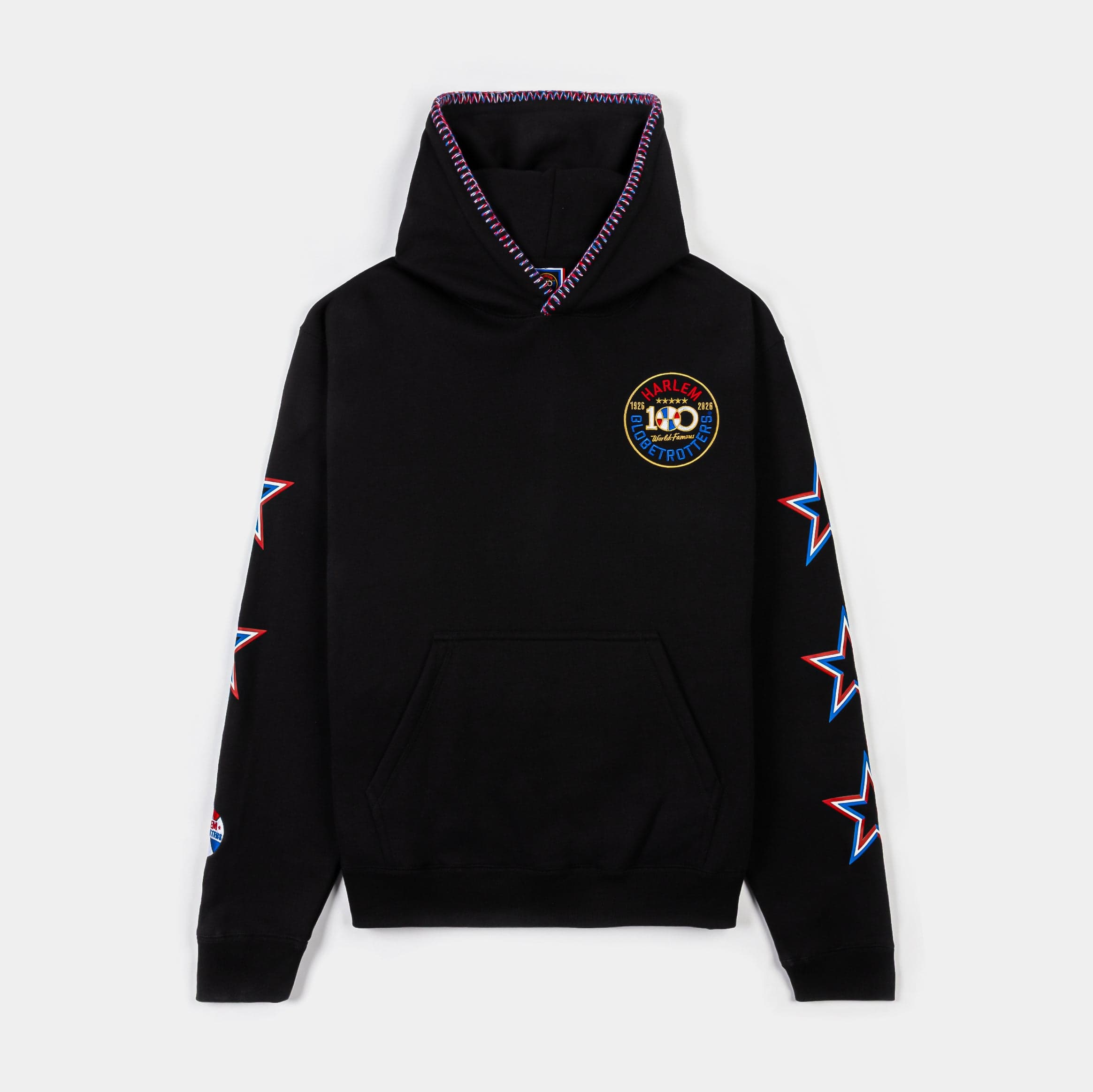 SP x Harlem Globetrotters World Famous Pullover Mens Hoodie (Black/Red)