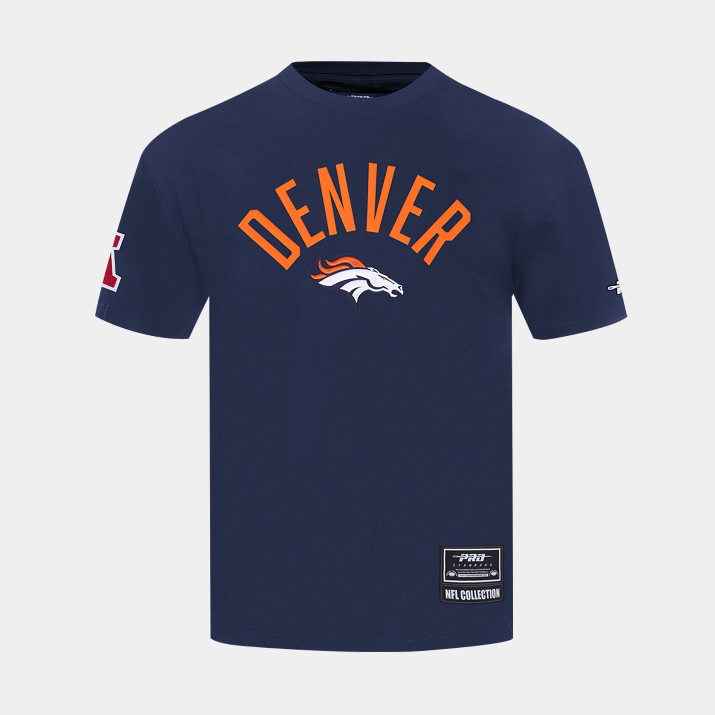 Shoe Palace Exclusive Denver Broncos Playback Drop Shoulder Mens Short Sleeve Shirt (Blue/Orange)