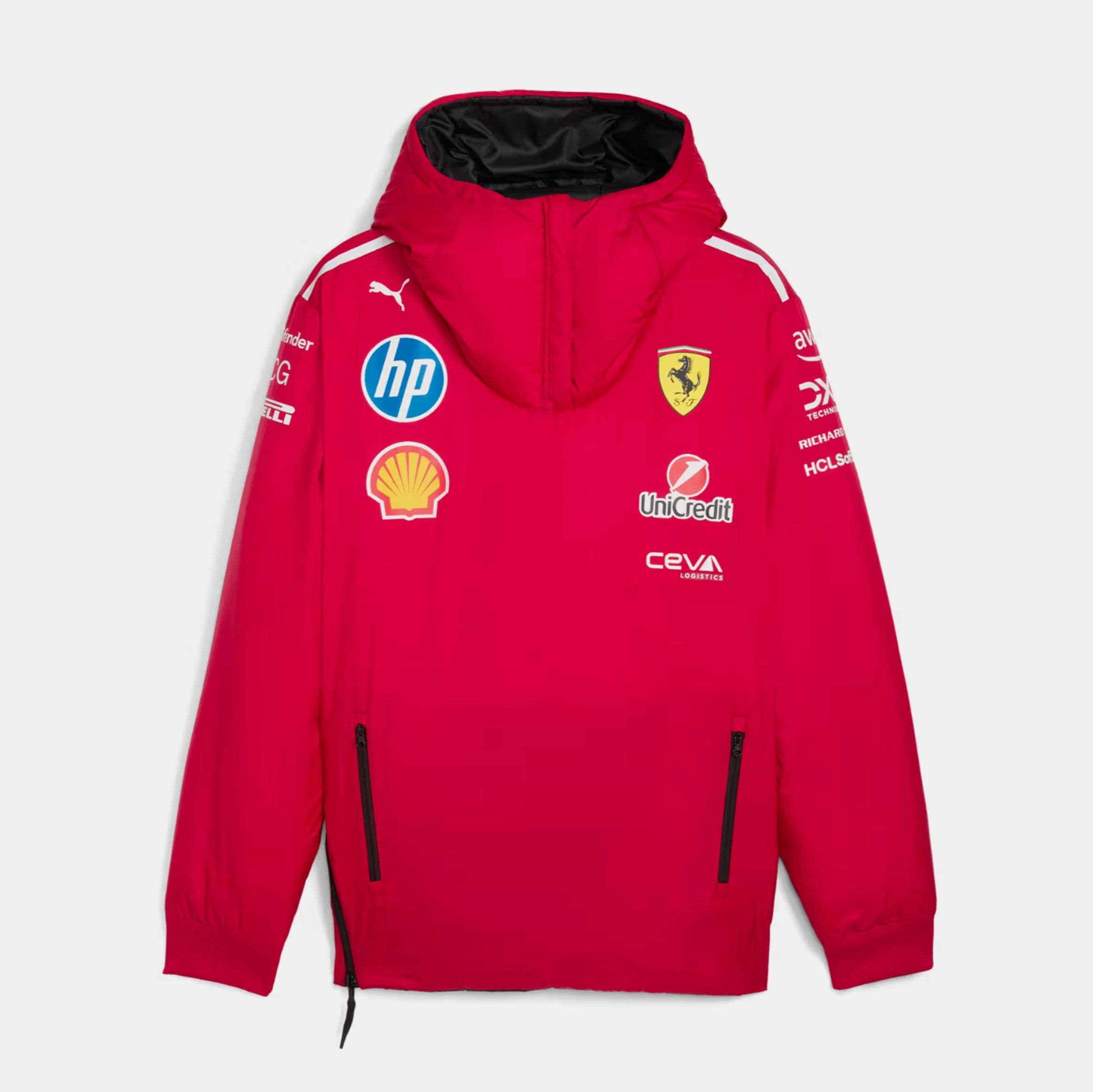 Scuderia Ferrari Team Motorsport Reversible Mens Jacket (Dark Cherry)