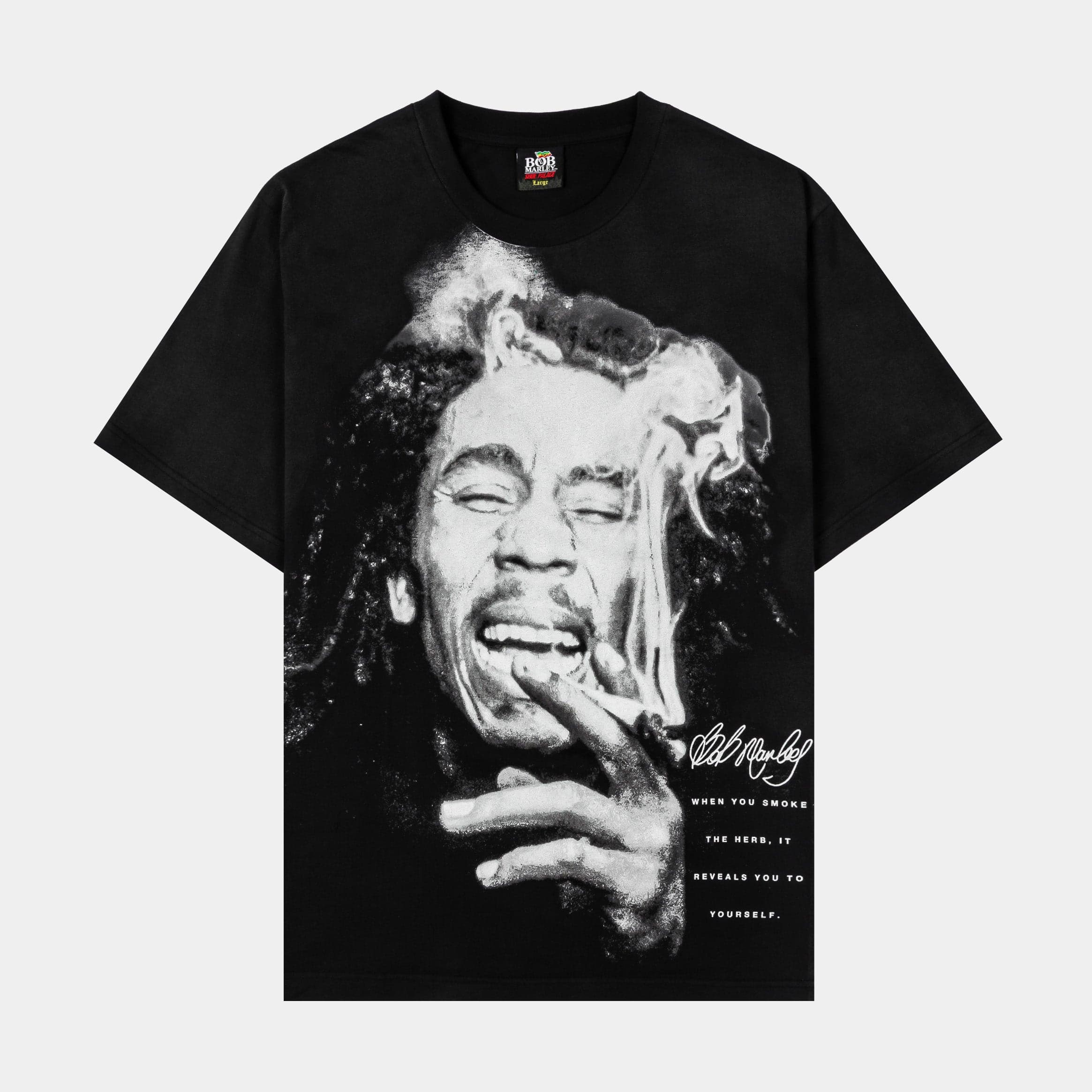 SP x Bob Marley The Wailers Washed Mens Short Sleeve Shirt (Black/White)