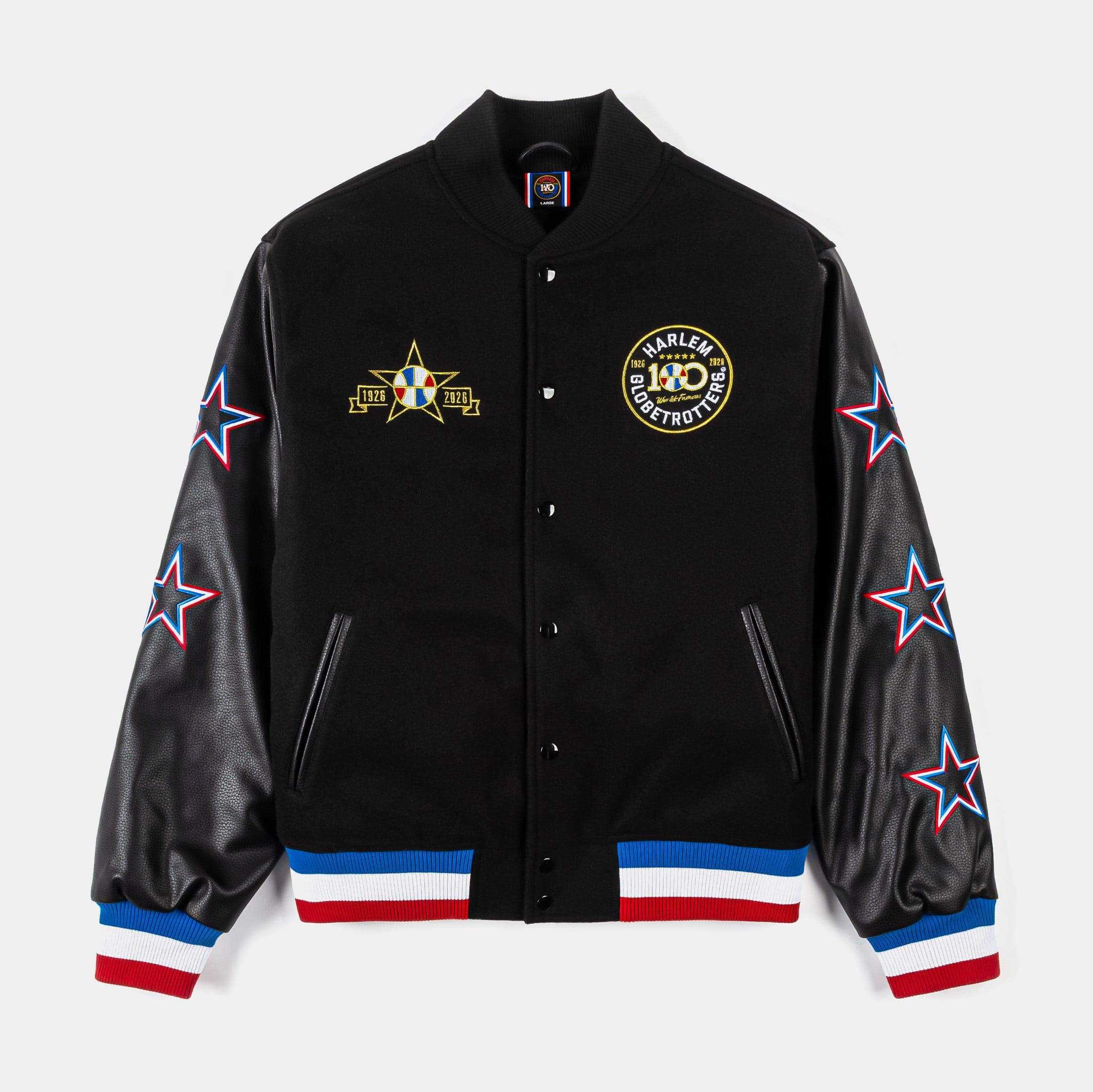 SP x Harlem Globetrotters World Famous Varsity Mens Jacket (Black/Red)