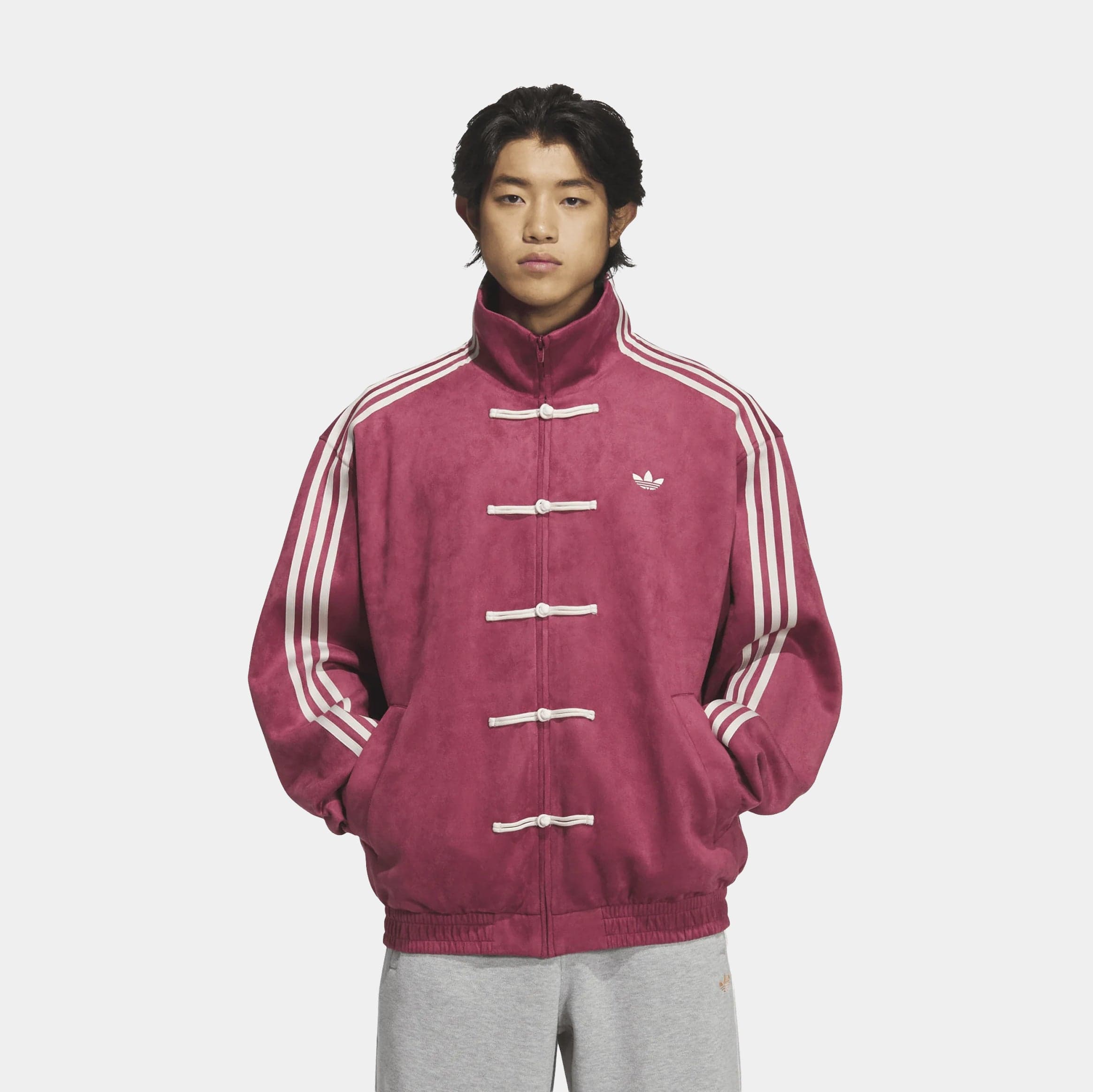 Chinese New Year Mens Jacket (Collegiate Burgundy)