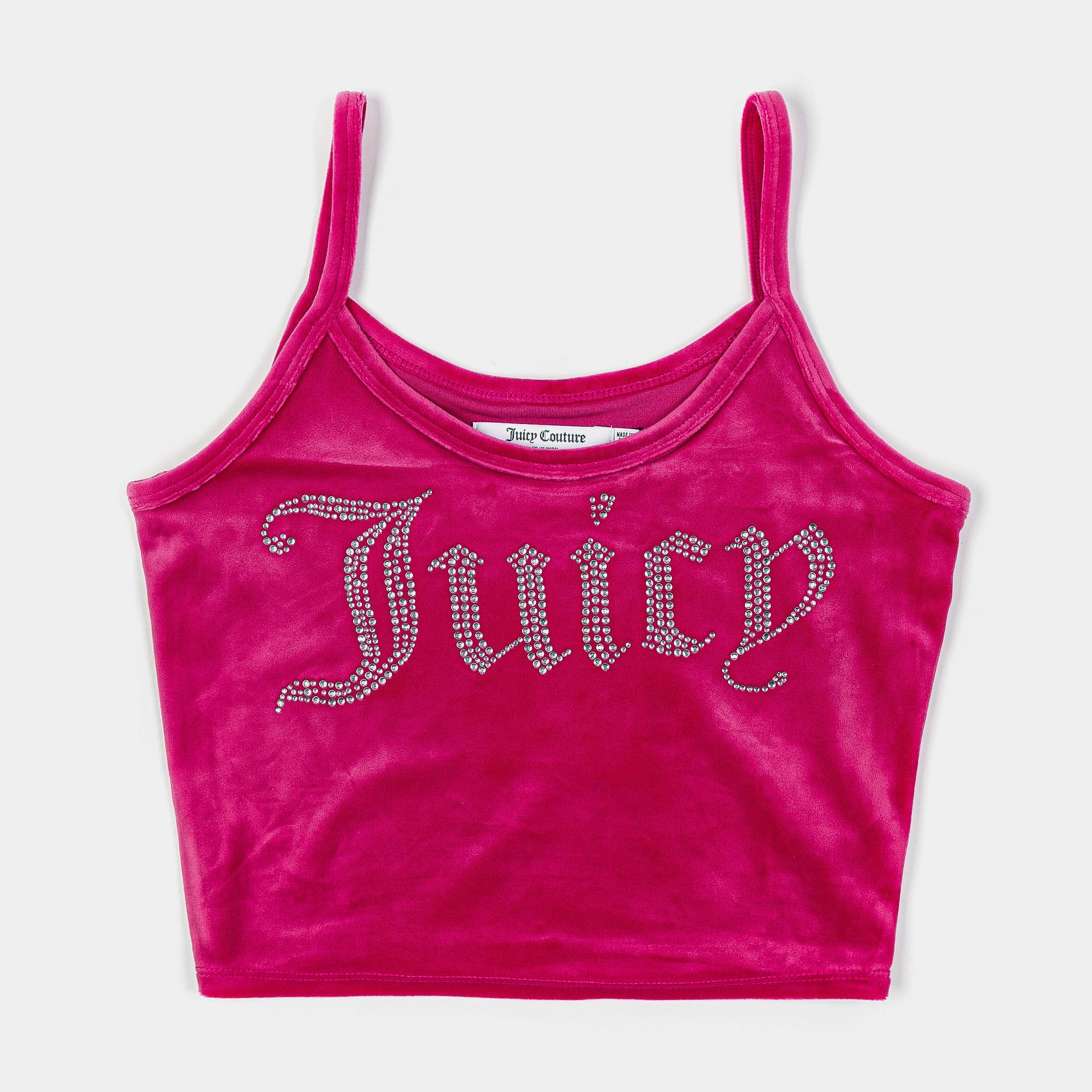 Big Bling Fitted Womens Tank Top (Hot Pink)