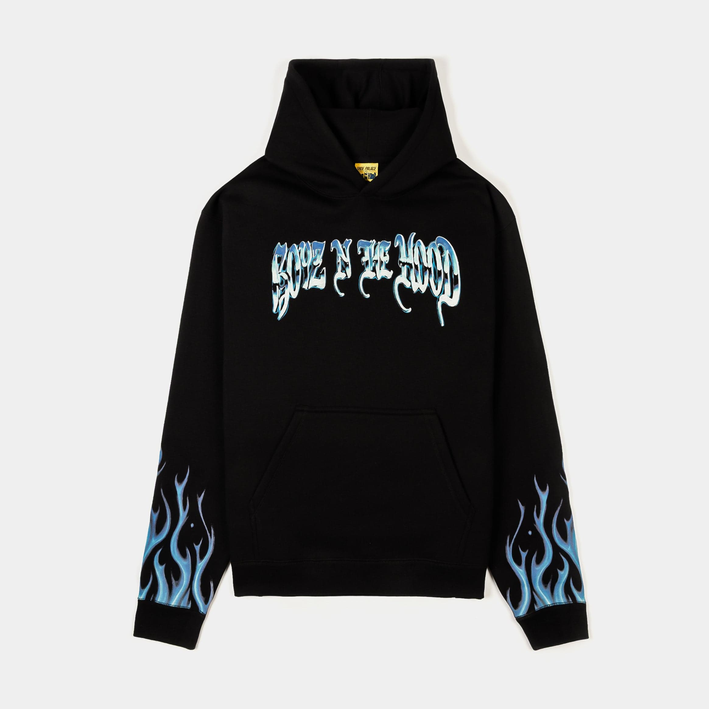 SP x Boyz N The Hood Flames Pullover Mens Hoodie (Black/Blue)