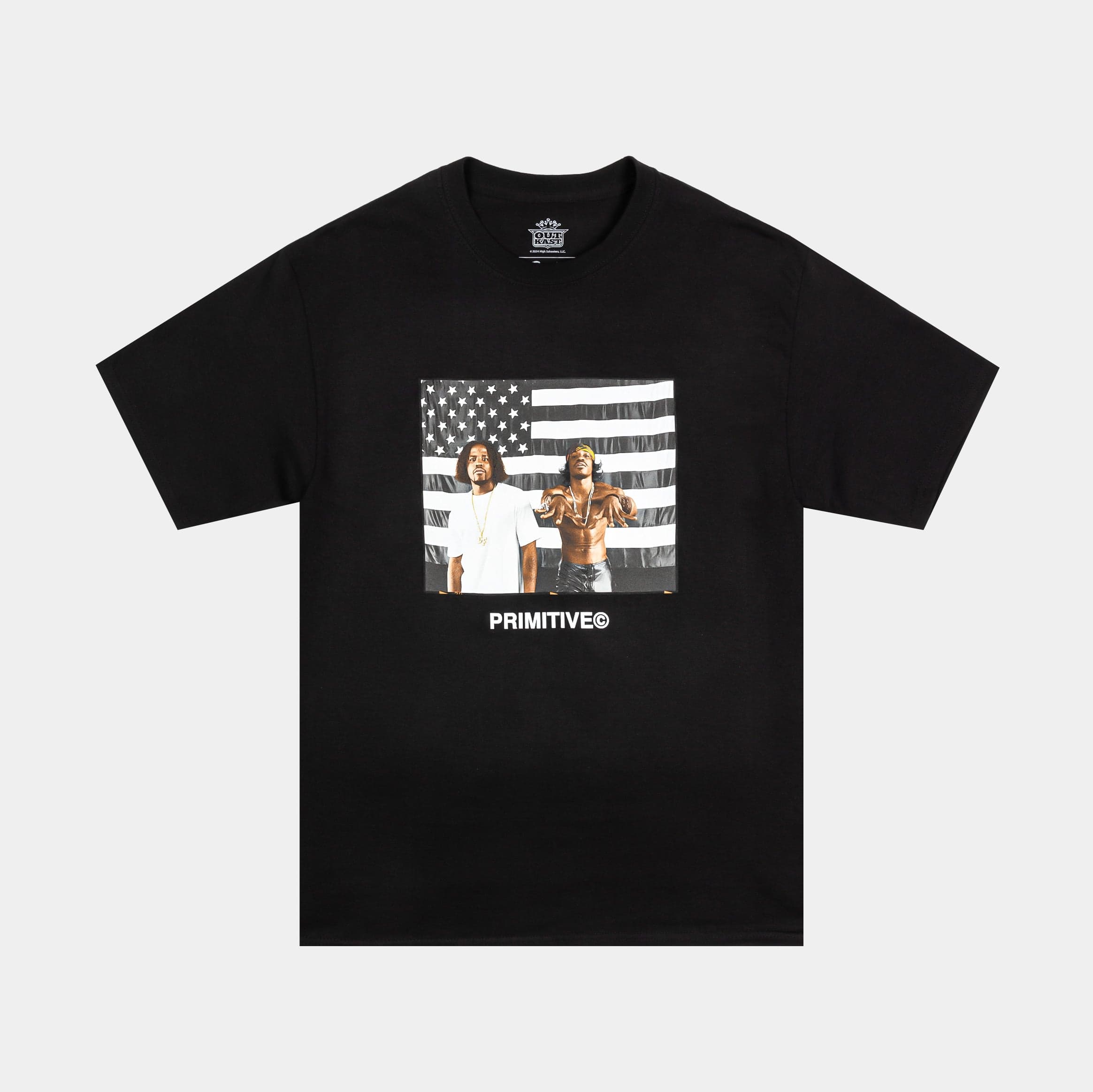 Outkast Graphic Mens Short Sleeve Shirt (Black/White)