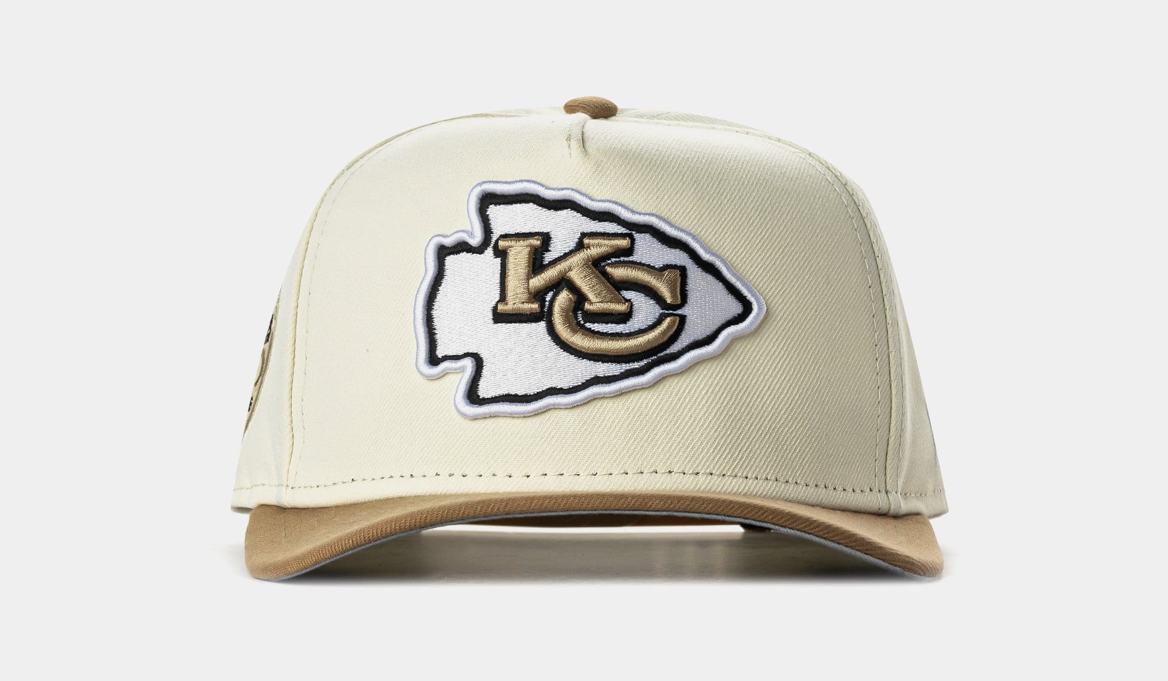 Shoe Palace Exclusive Kansas City Chiefs Two Tone 950AF Snapback Mens Hat (Chrome/Khaki)