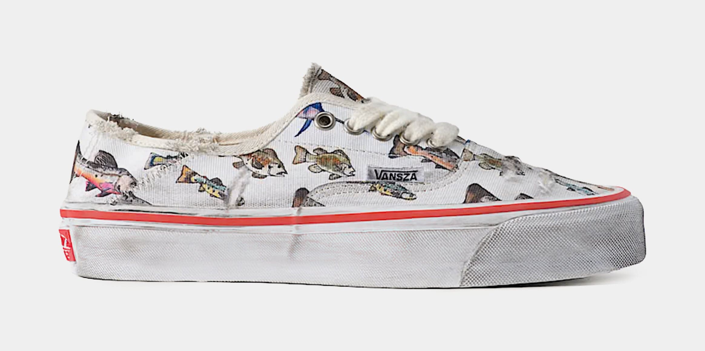 VANSZA Authentic Kickdown Womens Lifestyle Shoes (SZA Fish Print)