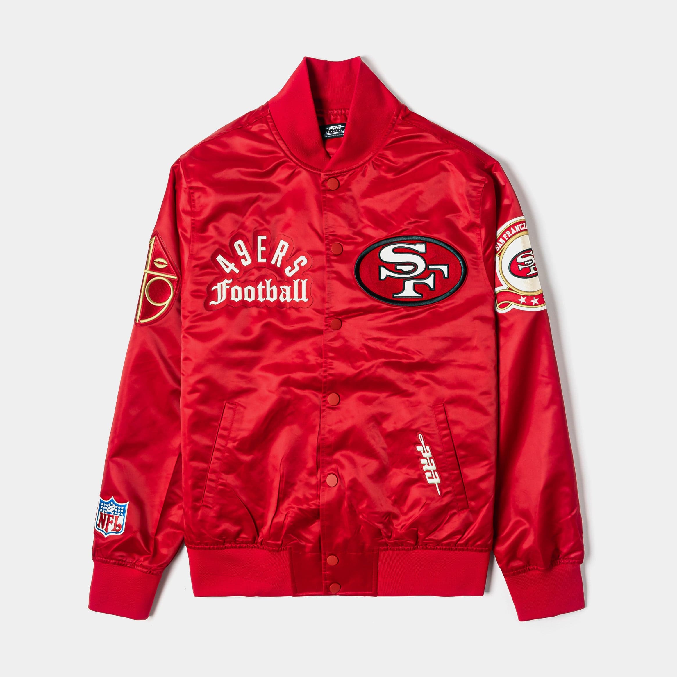 San Francisco 49ers Original Satin Mens Jacket (Red/White)