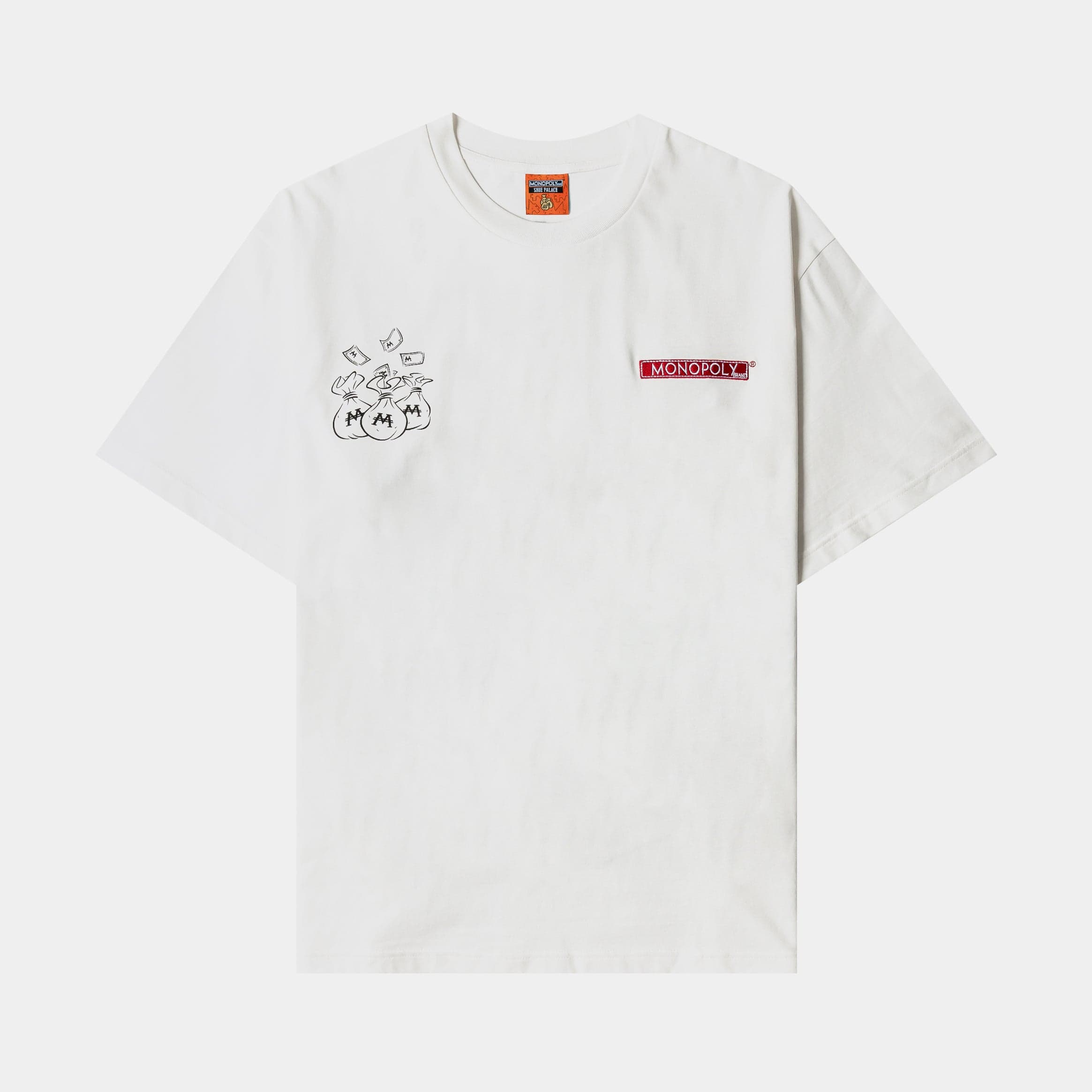 SP x Monopoly Time Is Money Mens Short Sleeve Shirt (White/Black)
