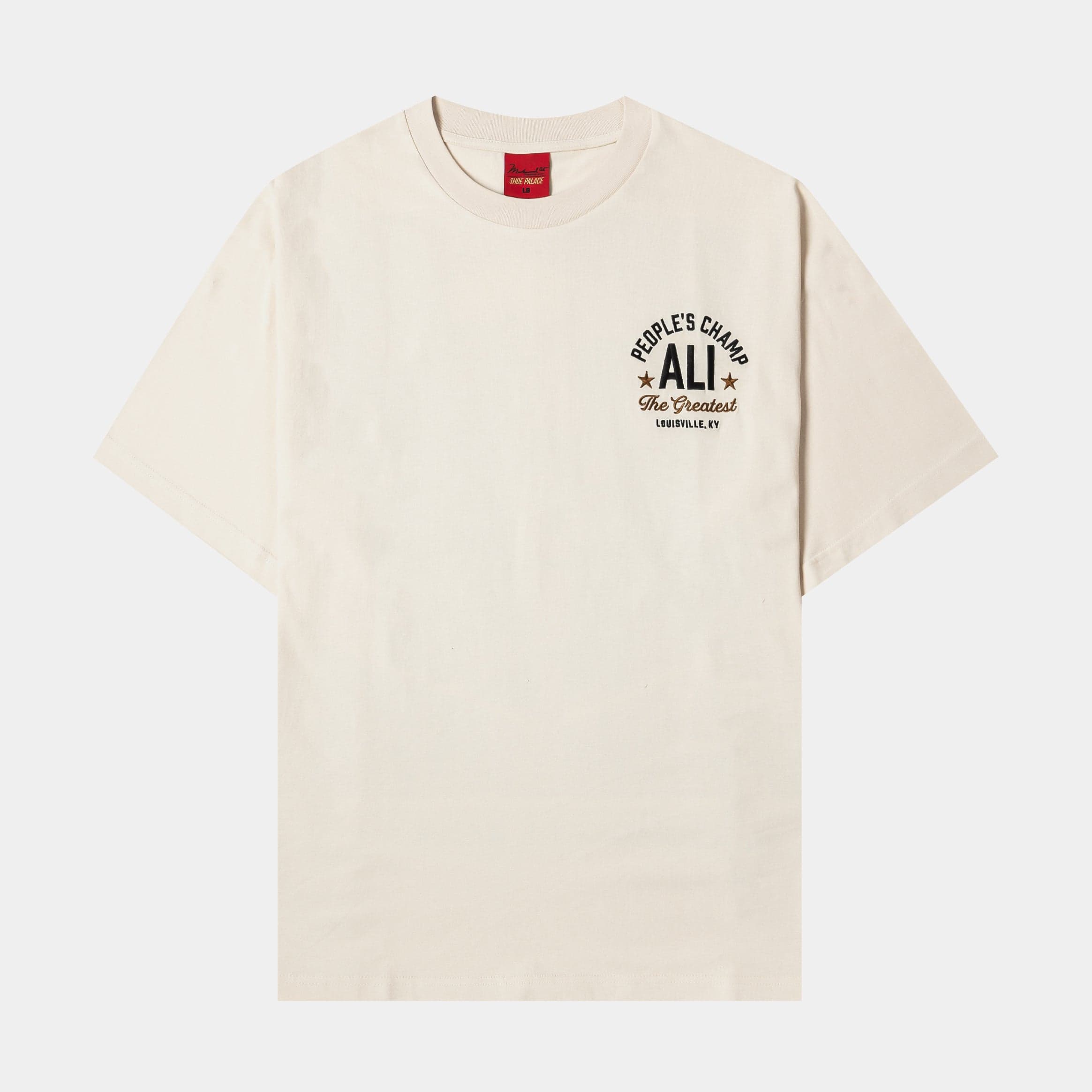 SP x Muhammad Ali Rumble Mens Short Sleeve Shirt (Beige/Brown)