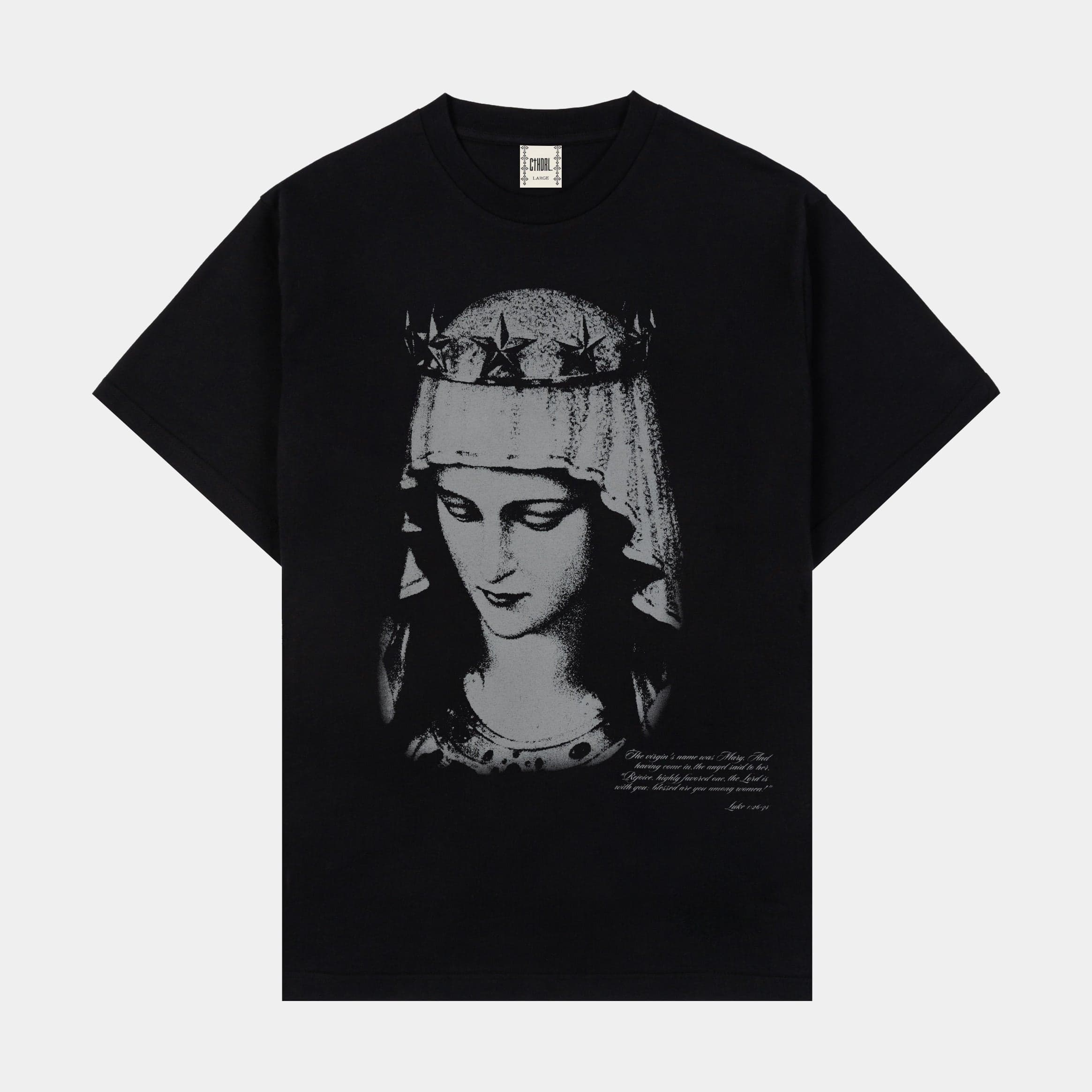 The Angels Mens Short Sleeve Shirt (Black/White)