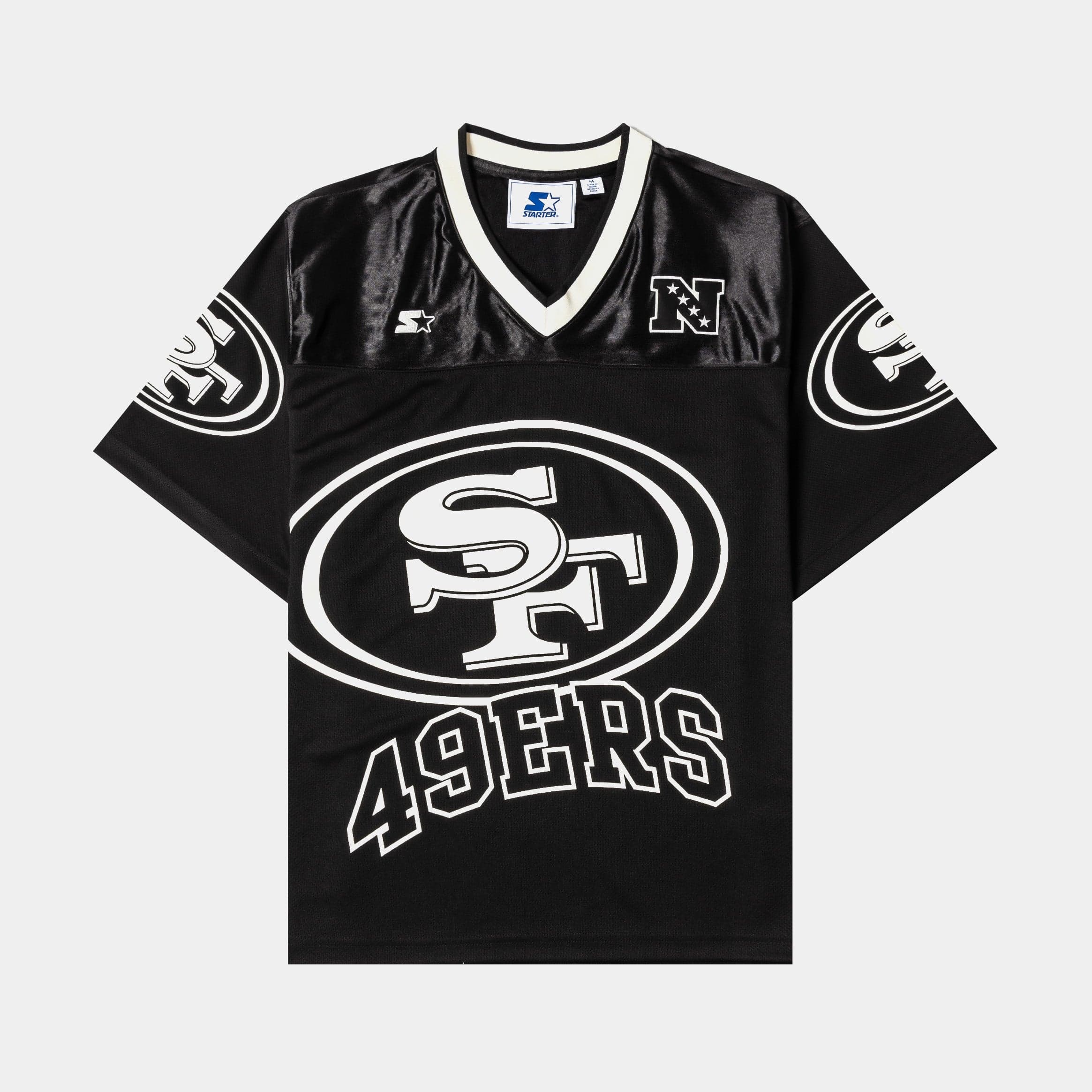 NFL San Francisco 49ers Mens Jersey (Black/Cream)