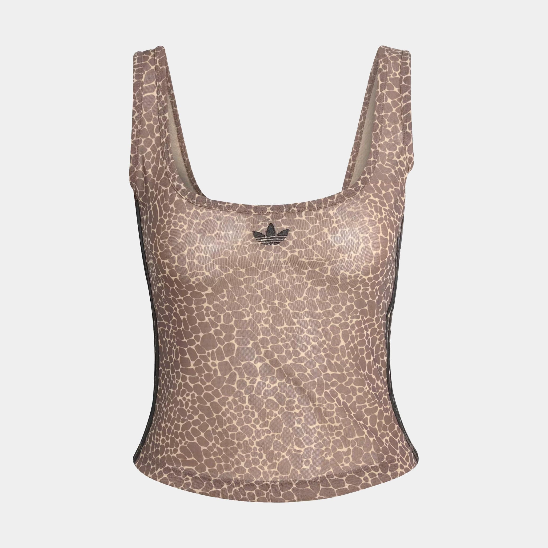 Python All Over Print Womens Tank Top (Earth Strata/Stone Khaki)