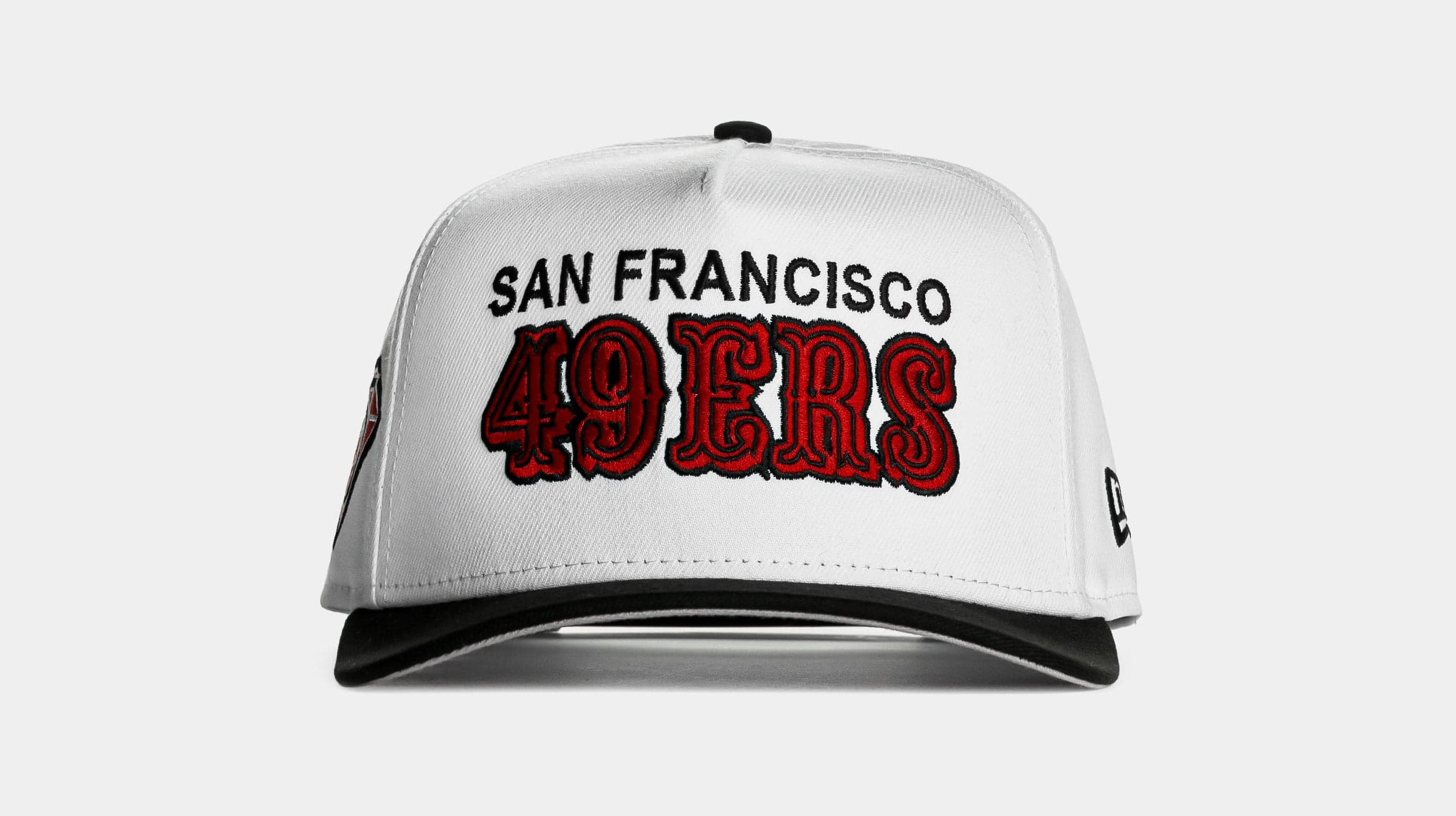 Shoe Palace Exclusive Two-Tone Contrast Stitched San Francisco 49ers 9Fifty Snapback Mens Hat (White/Black)