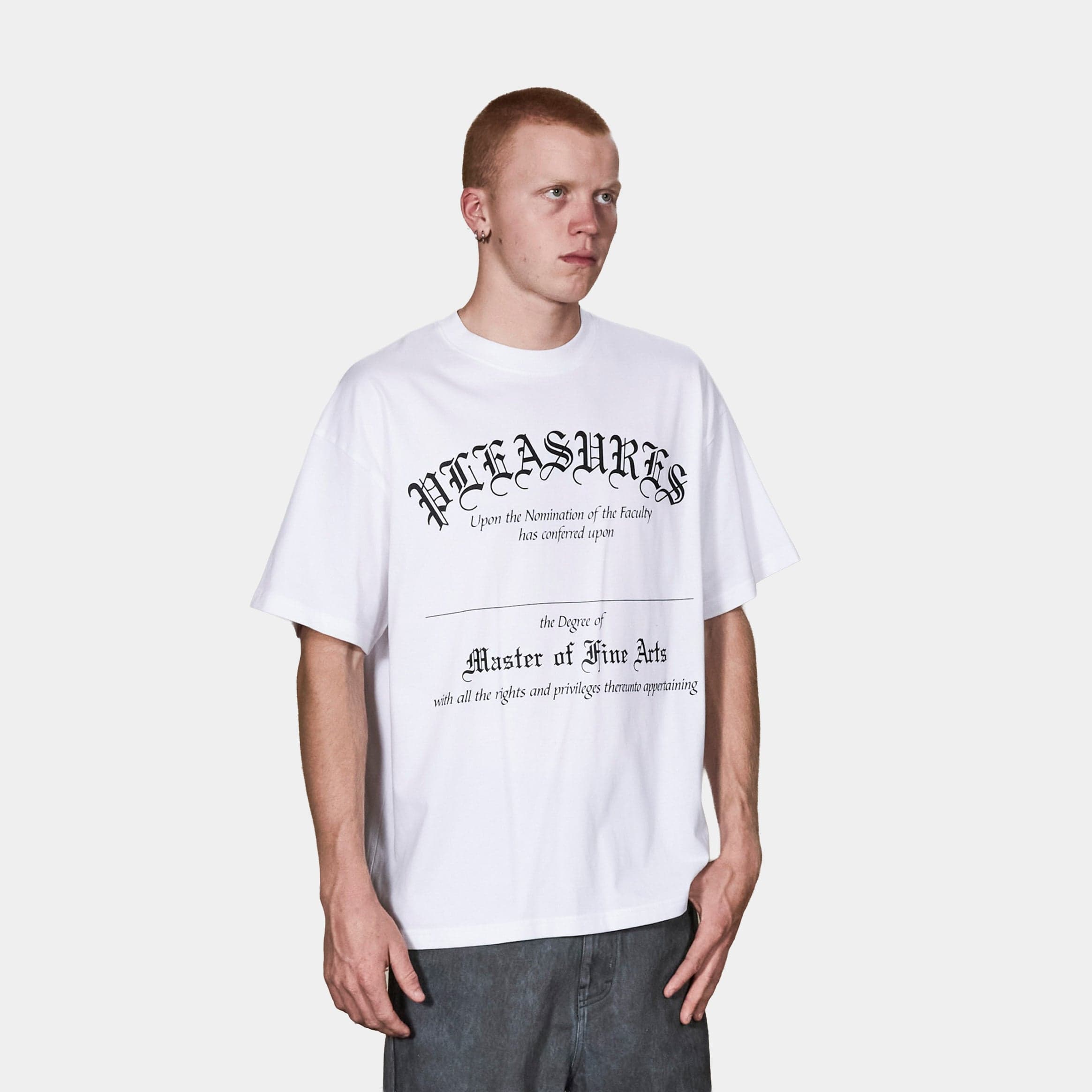 Degree Mens Short Sleeve Shirt (White/Black)