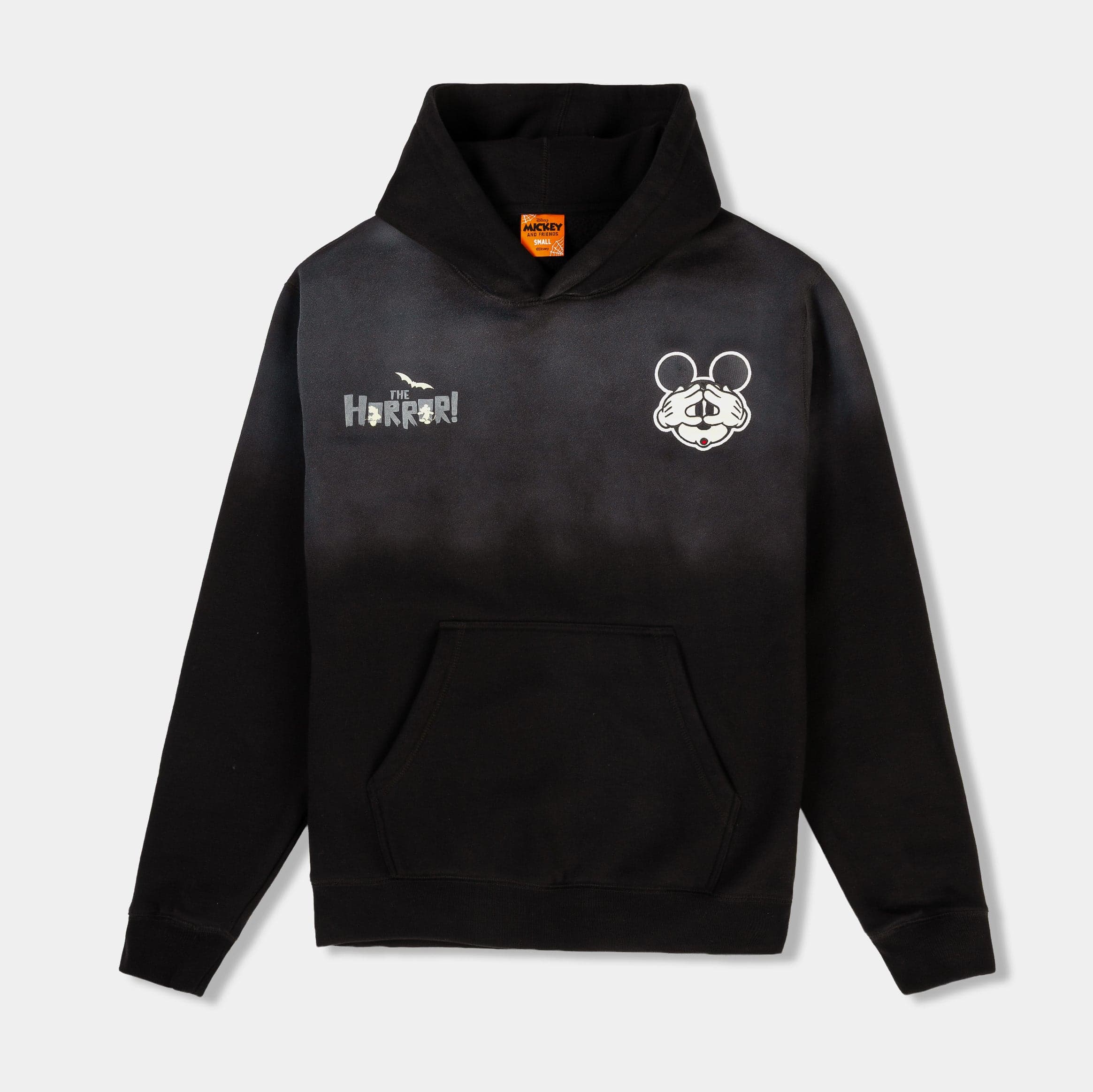 Disney Mickey And Friends By Shoe Palace Happy Haunting Washed Fleece Mens Hoodie (Black/Multicolor)