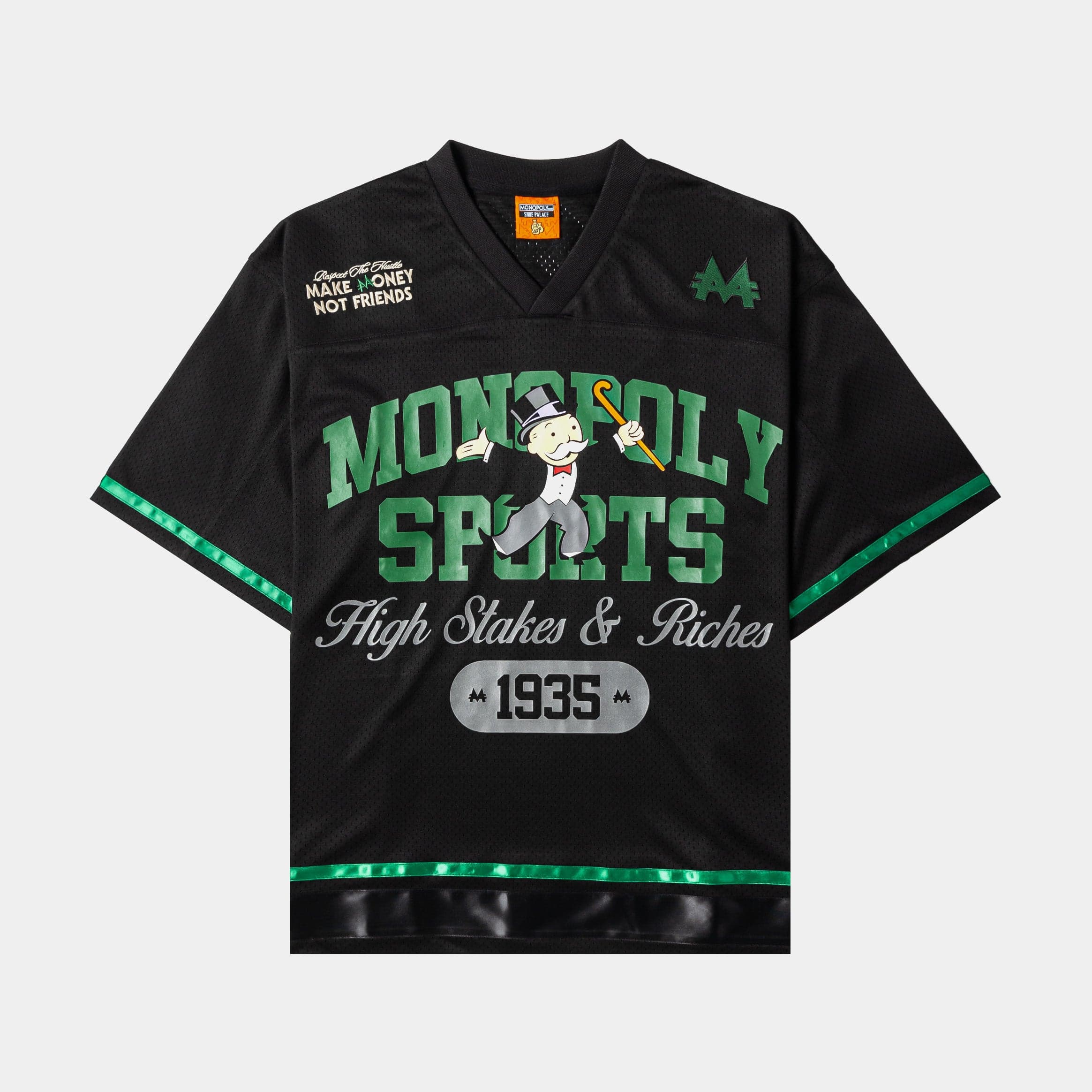 SP x Monopoly Sports Mesh Mens Jersey (Black/Green)
