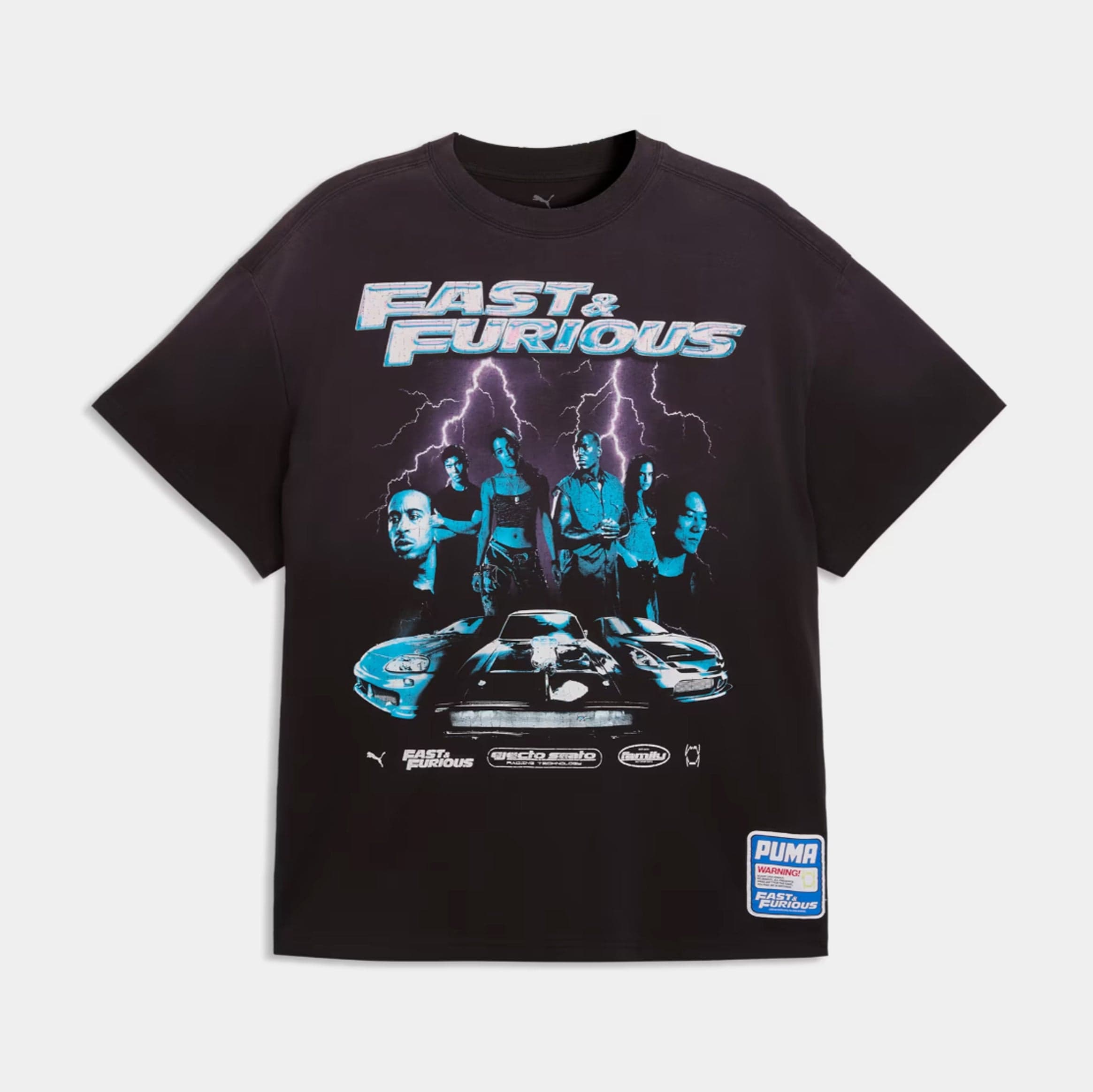 Fast & Furious Mens Short Sleeve Shirt (Puma Black/Puma White)