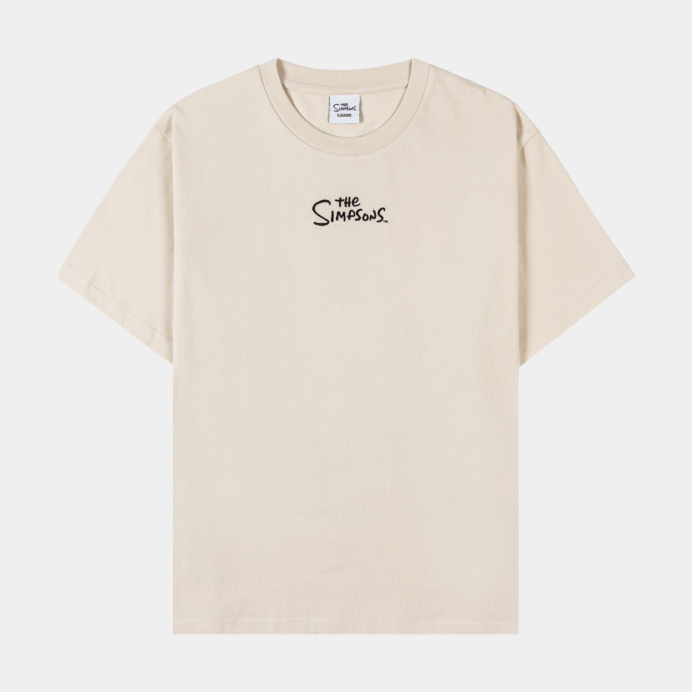 The Simpsons By Shoe Palace All Characters Mens Short Sleeve Shirt (Cream/Green)