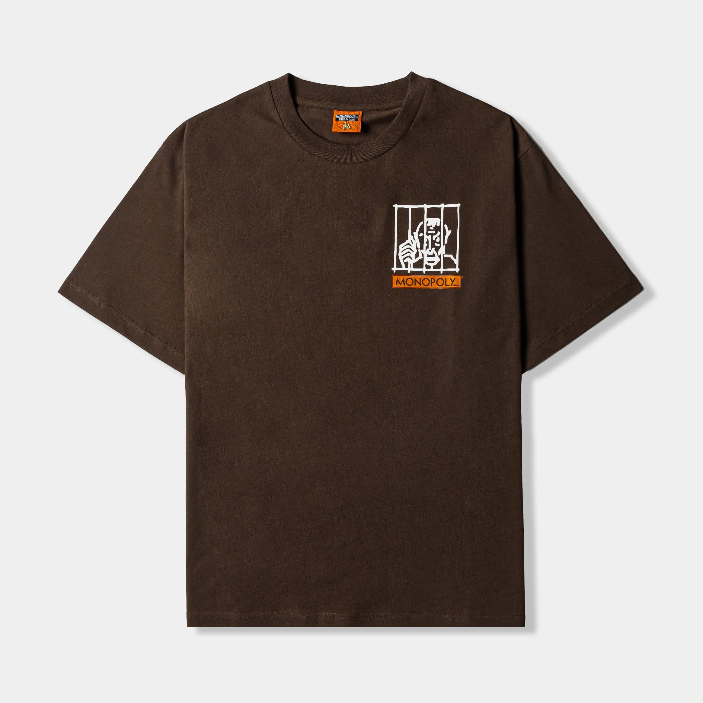 SP x Monopoly Chance Mens Short Sleeve Shirt (Brown/Orange)
