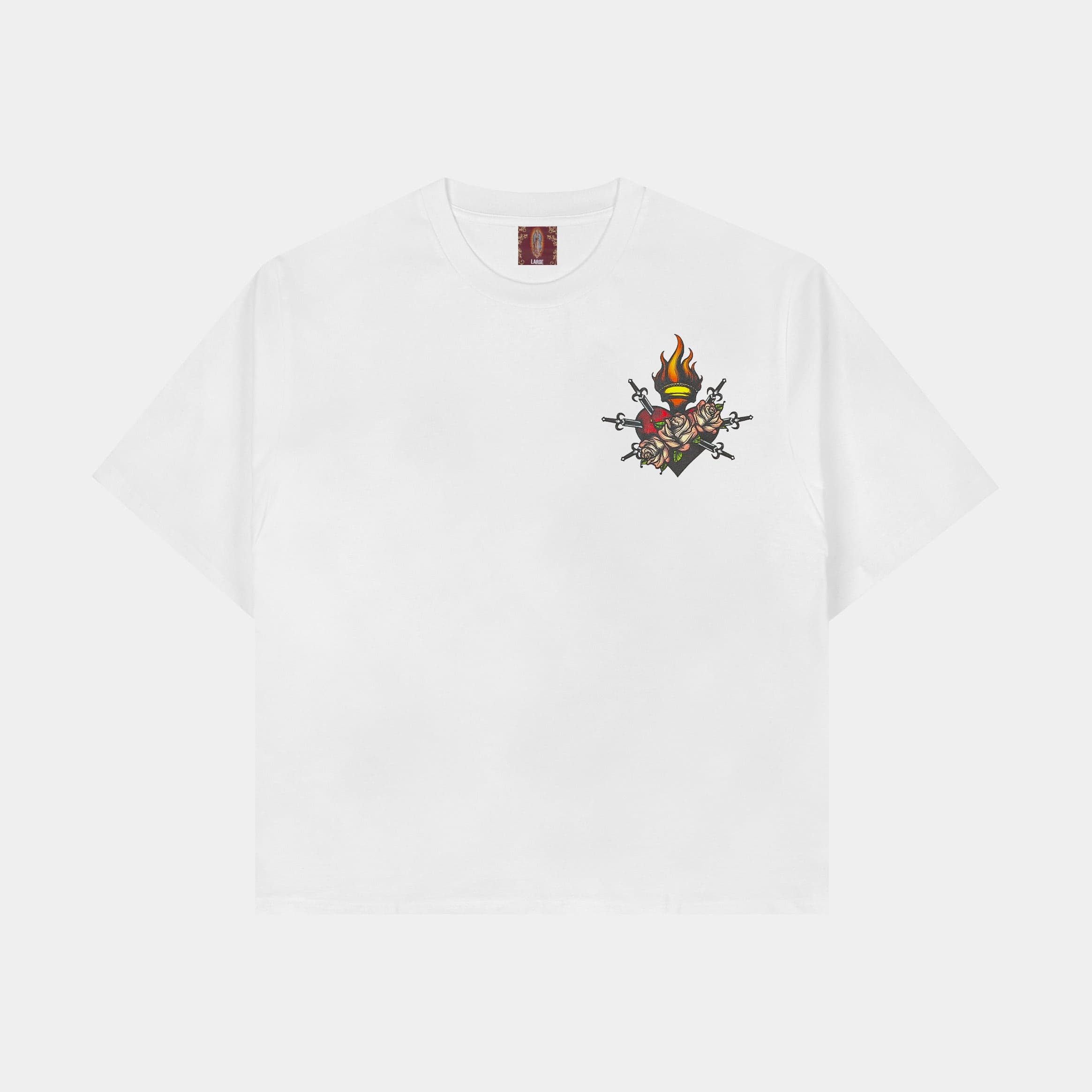 Full Of Graces Mens Short Sleeve Shirt (White/Black)