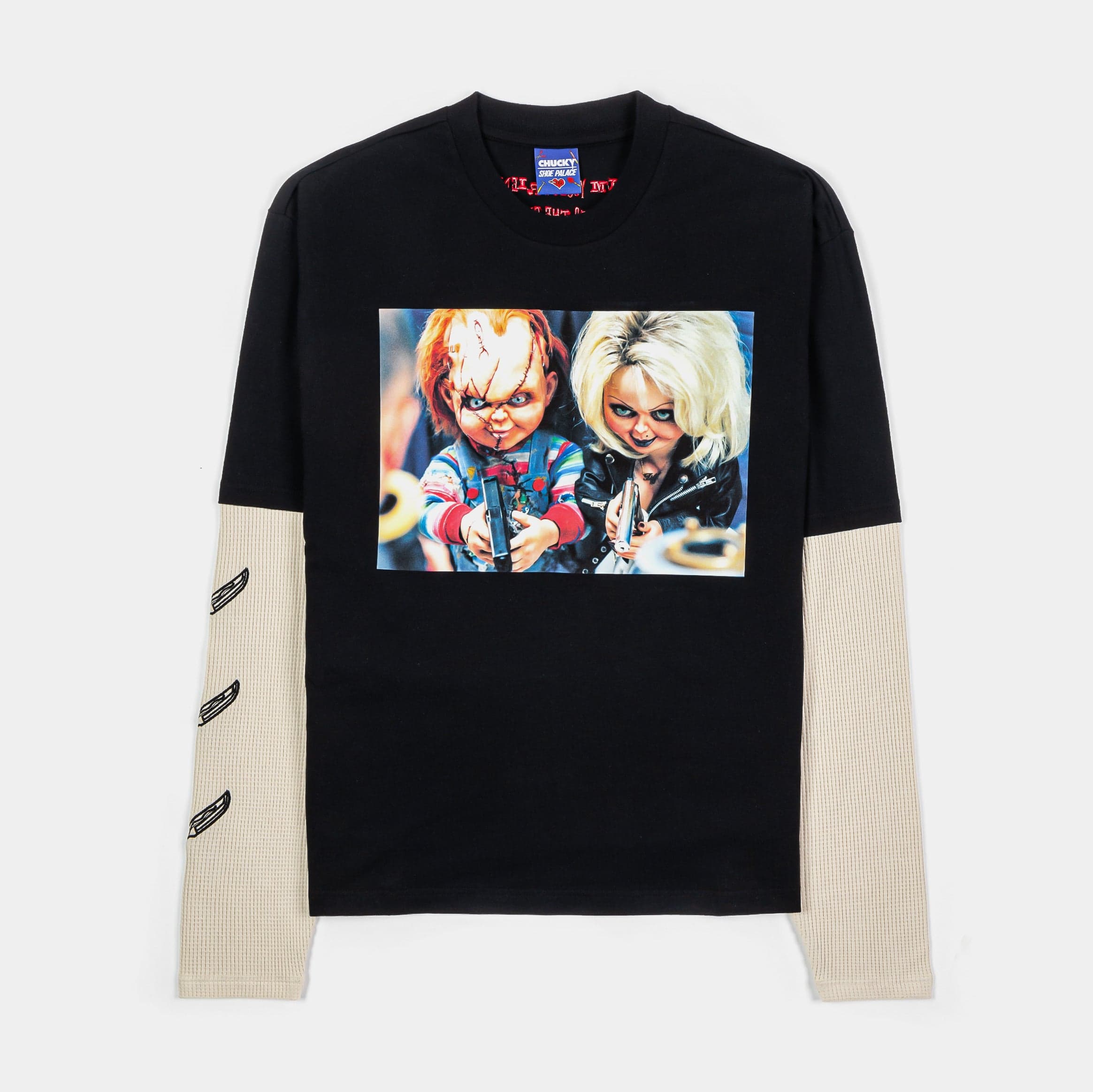 SP x Chucky Friend To The End Mens Long Sleeve Shirt (Black/Red)