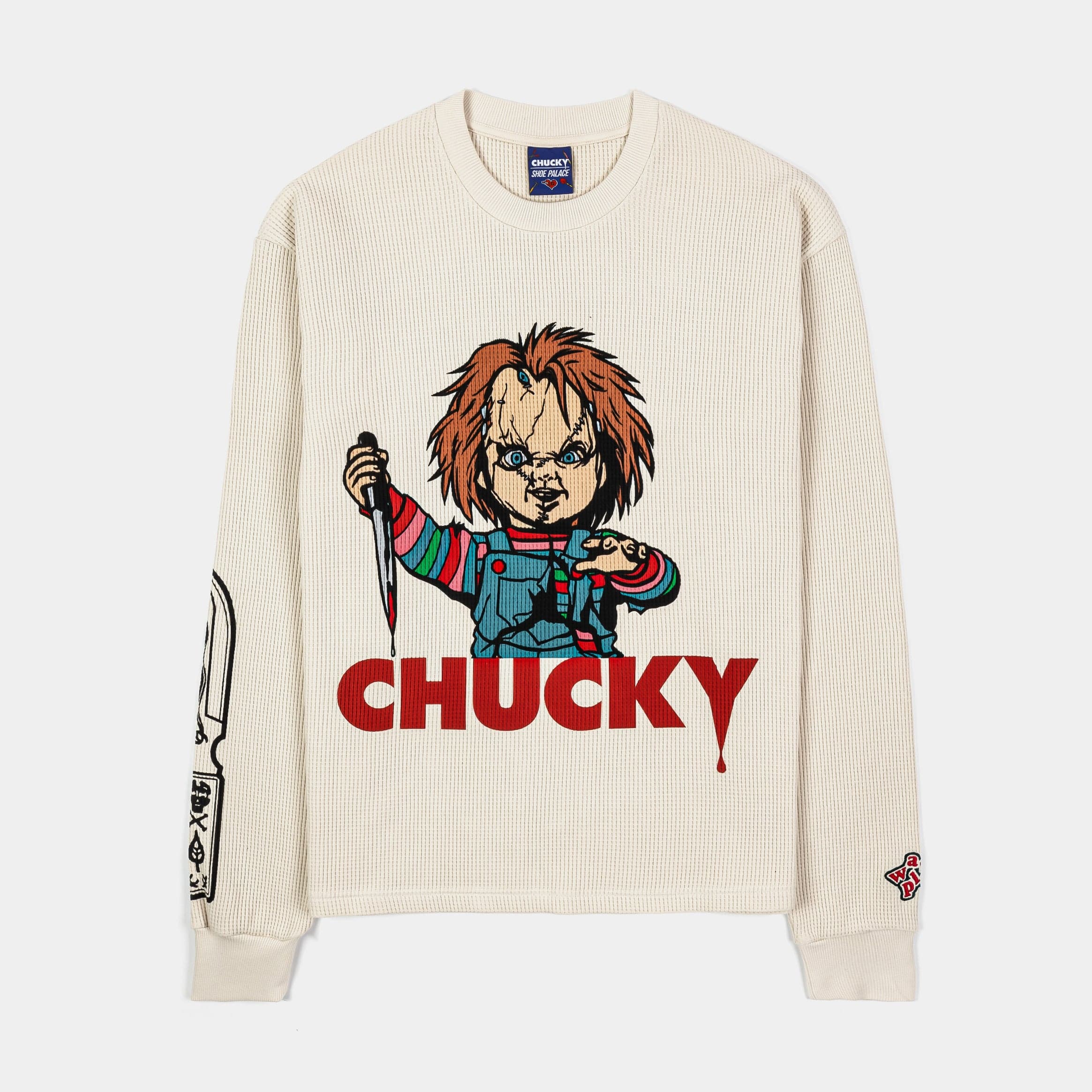 SP x Chucky Players Club Thermal Mens Long Sleeve Shirt (White/Red)