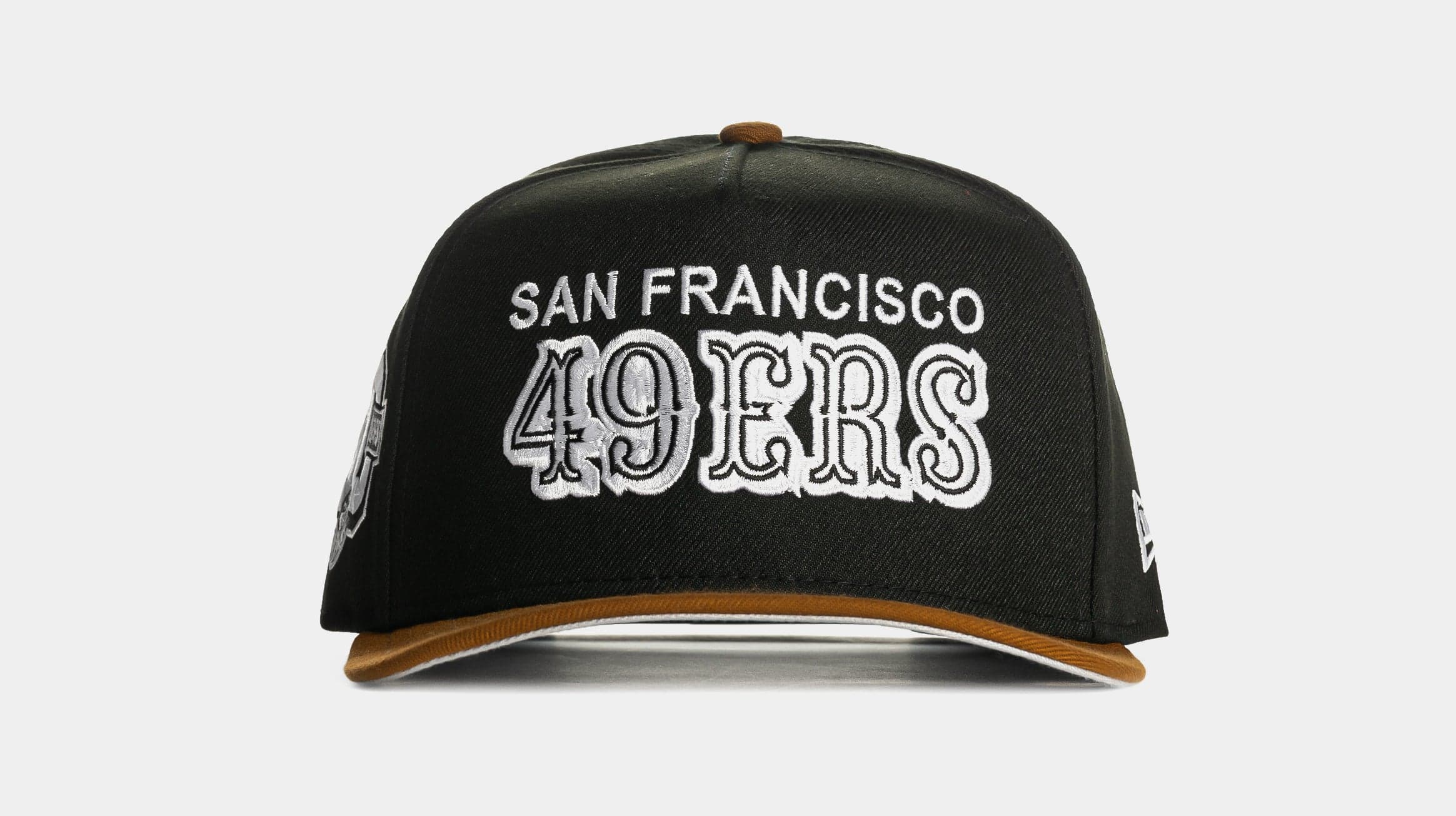 Shoe Palace Exclusive Peanut Two-Tone San Francisco 49ers 9Fifty Snapback Mens Hat (Black/Brown)