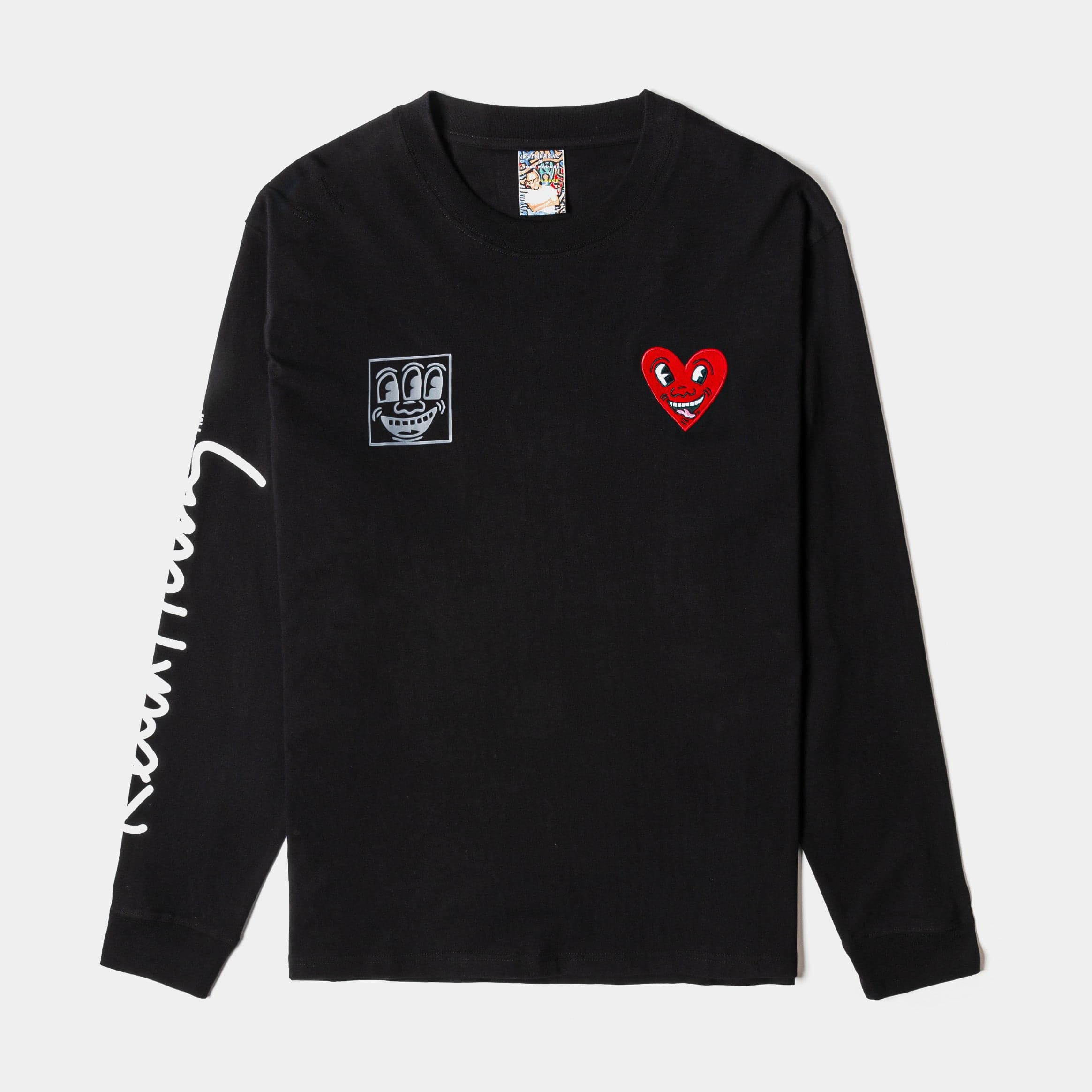 SP x Keith Haring Signature Mens Long Sleeve Shirt (Black/Red)