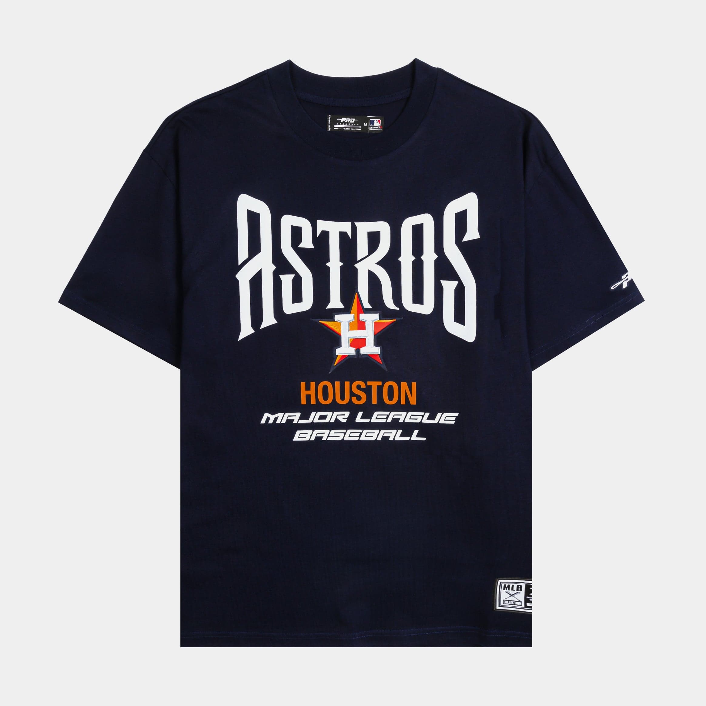 Houston Astros City Tour Mens Short Sleeve Shirt (Navy/Orange)