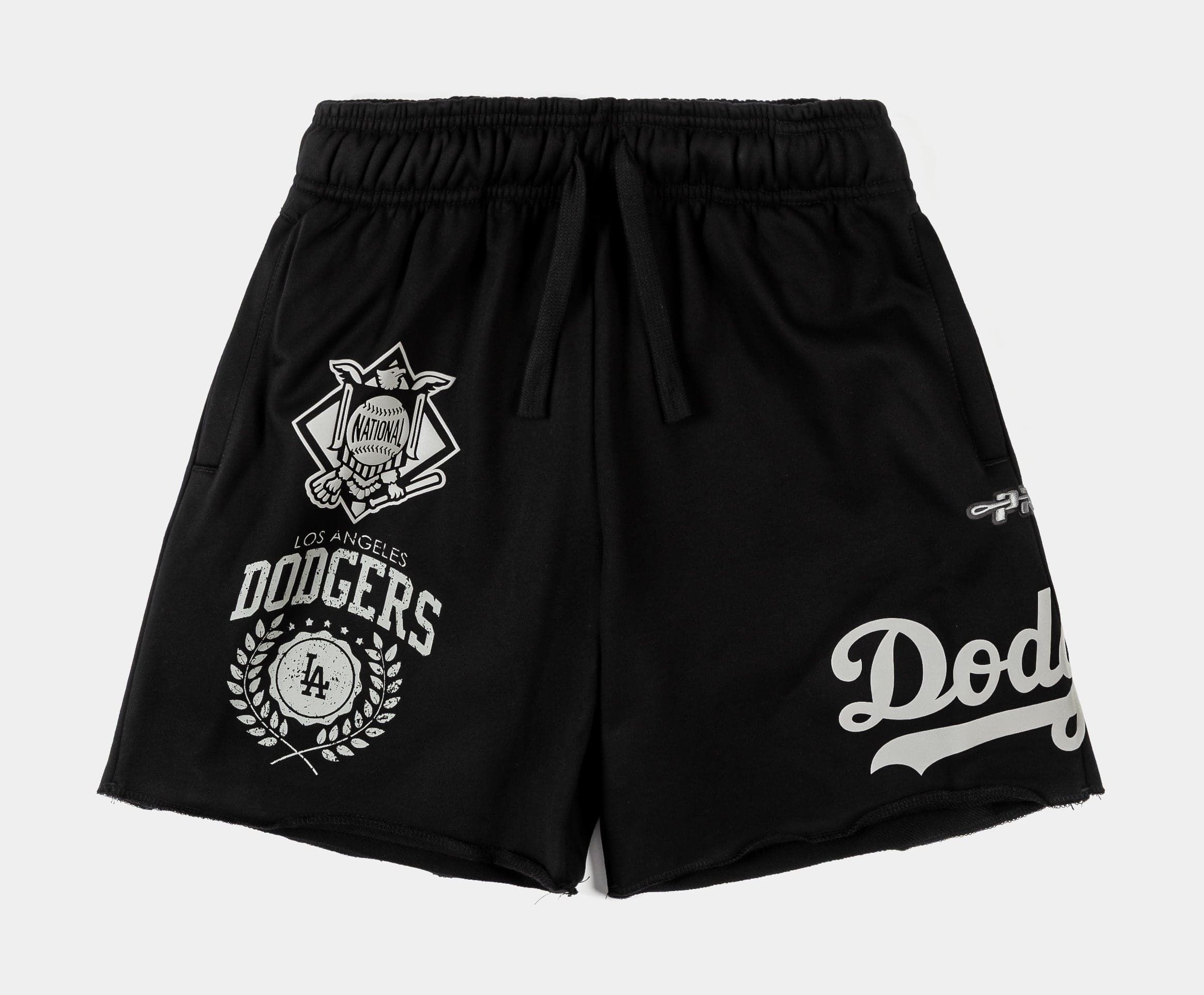 Los Angeles Dodgers Street Team Fleece Mens Shorts (Black/Grey)