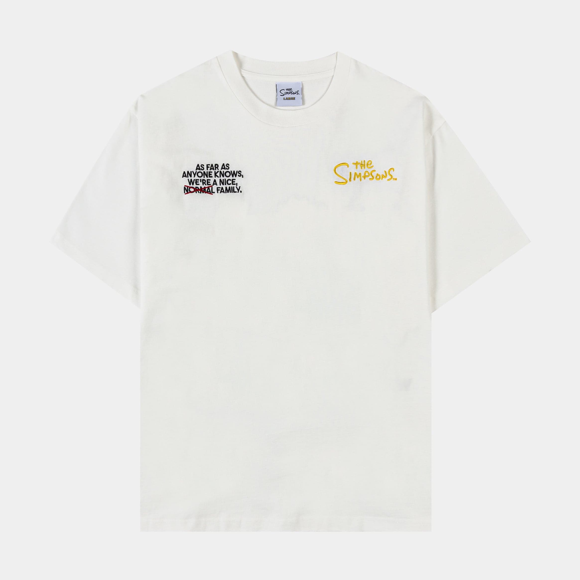 The Simpsons By Shoe Palace Couch Mens Short Sleeve Shirt (White/Yellow)