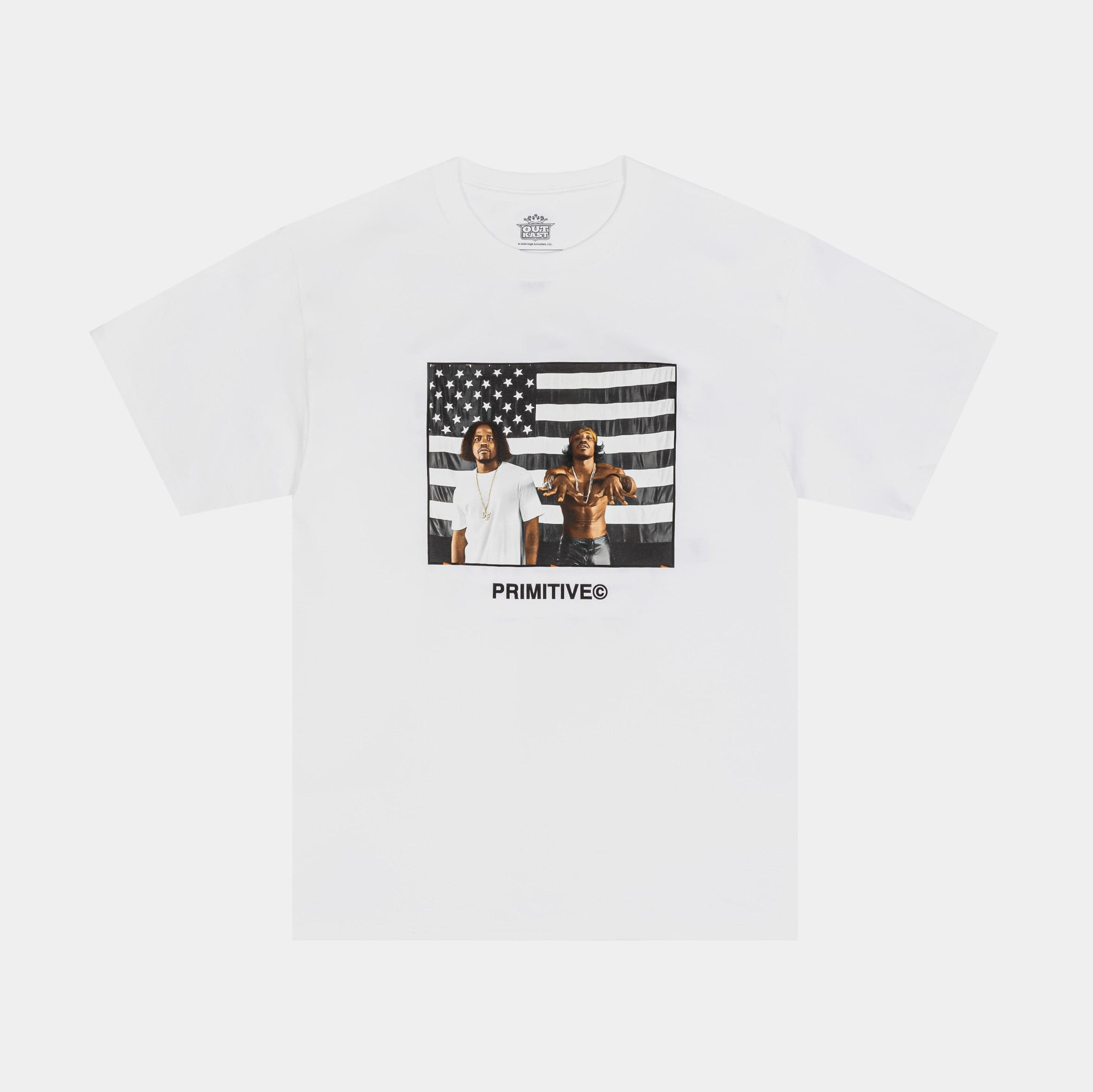 Outkast Graphic Mens Short Sleeve Shirt (White/Black/White)