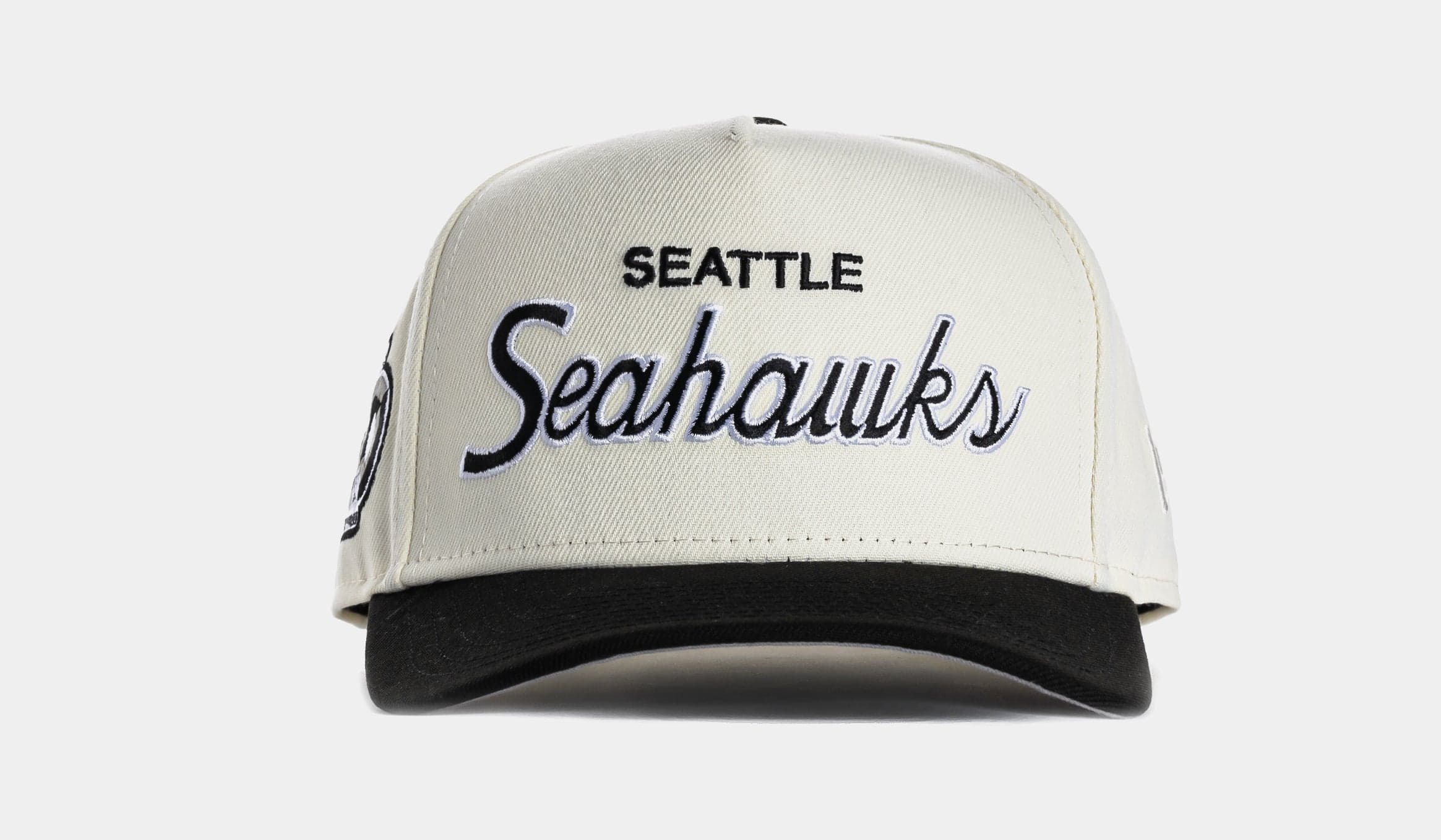 Shoe Palace Exclusive Seattle Seahawks Script 950AF Snapback Mens Hat (Chrome/Black)