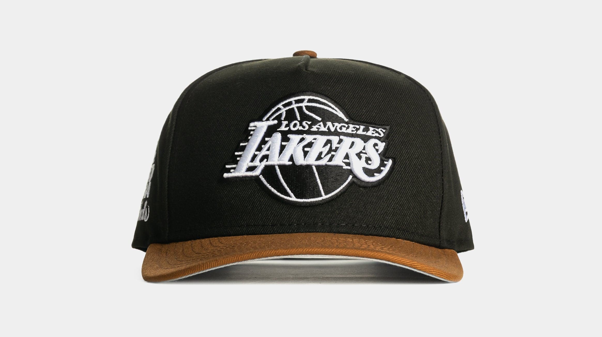 Shoe Palace Exclusive Los Angeles Lakers Peanut 2T 9Fifty Snapback Mens Hat (Black/Brown)
