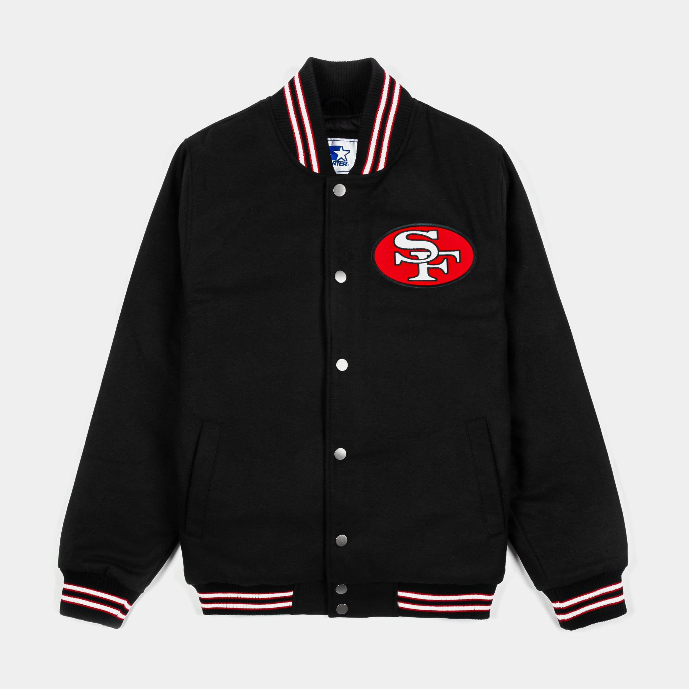 Shoe Palace Exclusive San Francisco 49ers Throwback Wool Mens Jacket (Black/Gold)
