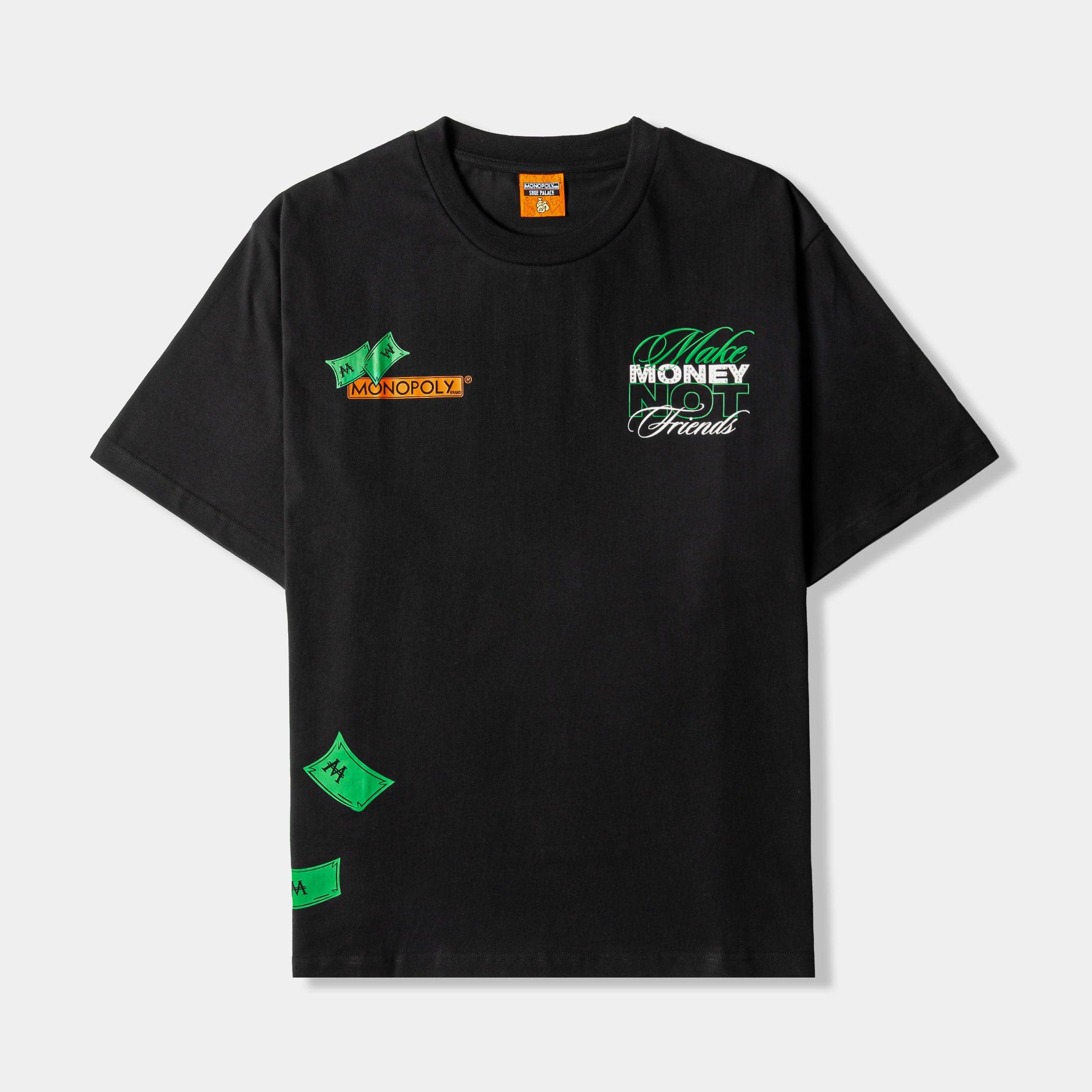 SP x Monopoly Make Money Mens Short Sleeve Shirt (Black/Green)