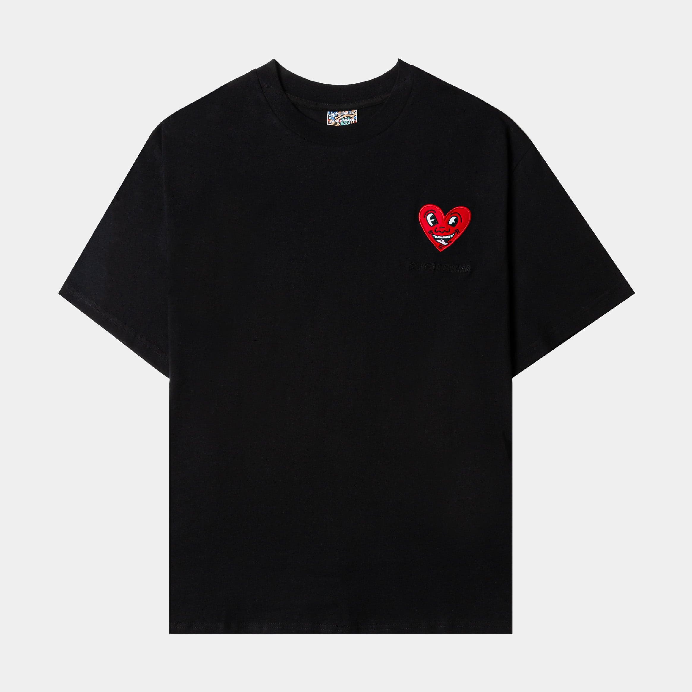 SP x Keith Haring Heart Logo Mens Short Sleeve Shirt (Black/Red)