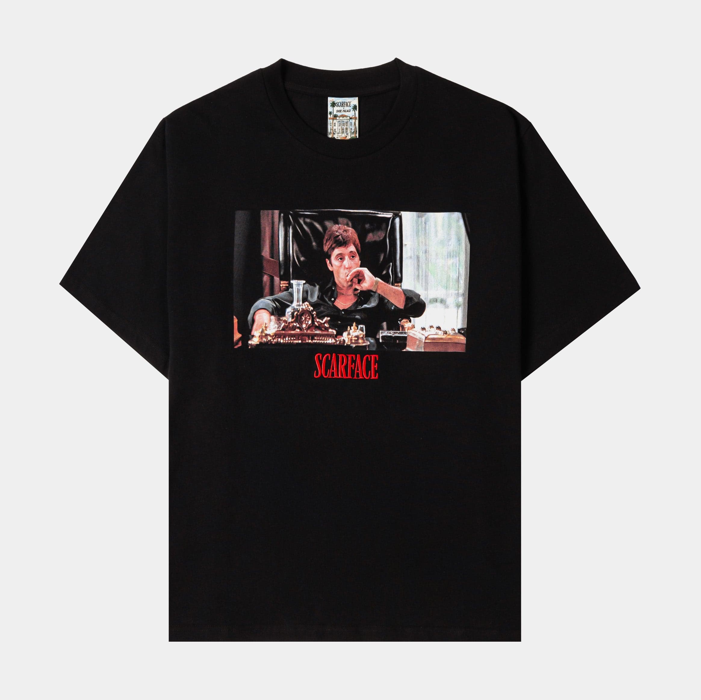 SP x Scarface Tony Montana Mens Short Sleeve Shirt (Black/Red)