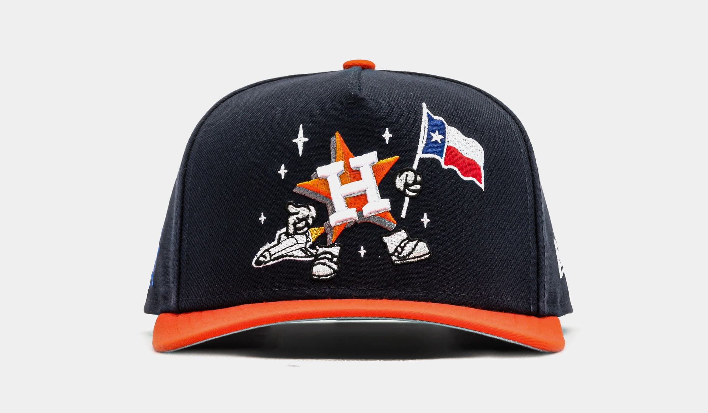 Houston Astros Cartoon 950AF Snapback Mens Hat (Navy/Orange)