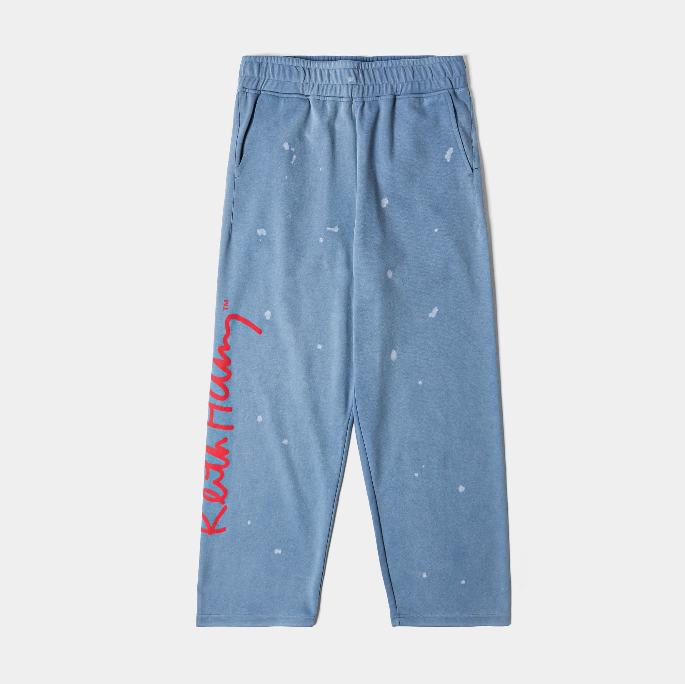 SP x Keith Haring Paint Splatter Straight Mens Pants (Blue/Red)