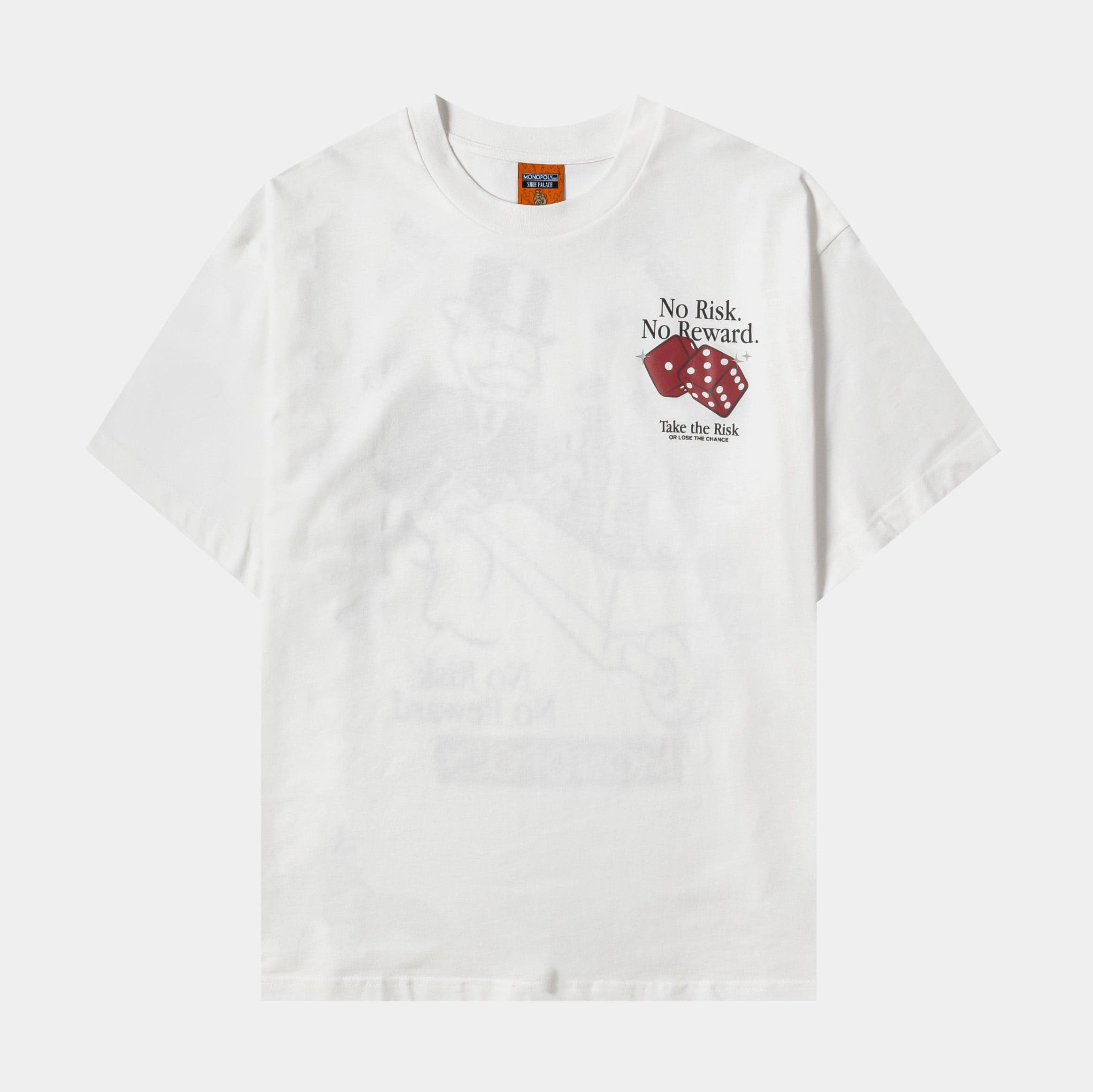 SP x Monopoly Take the Risk Mens Short Sleeve Shirt (White/Red)