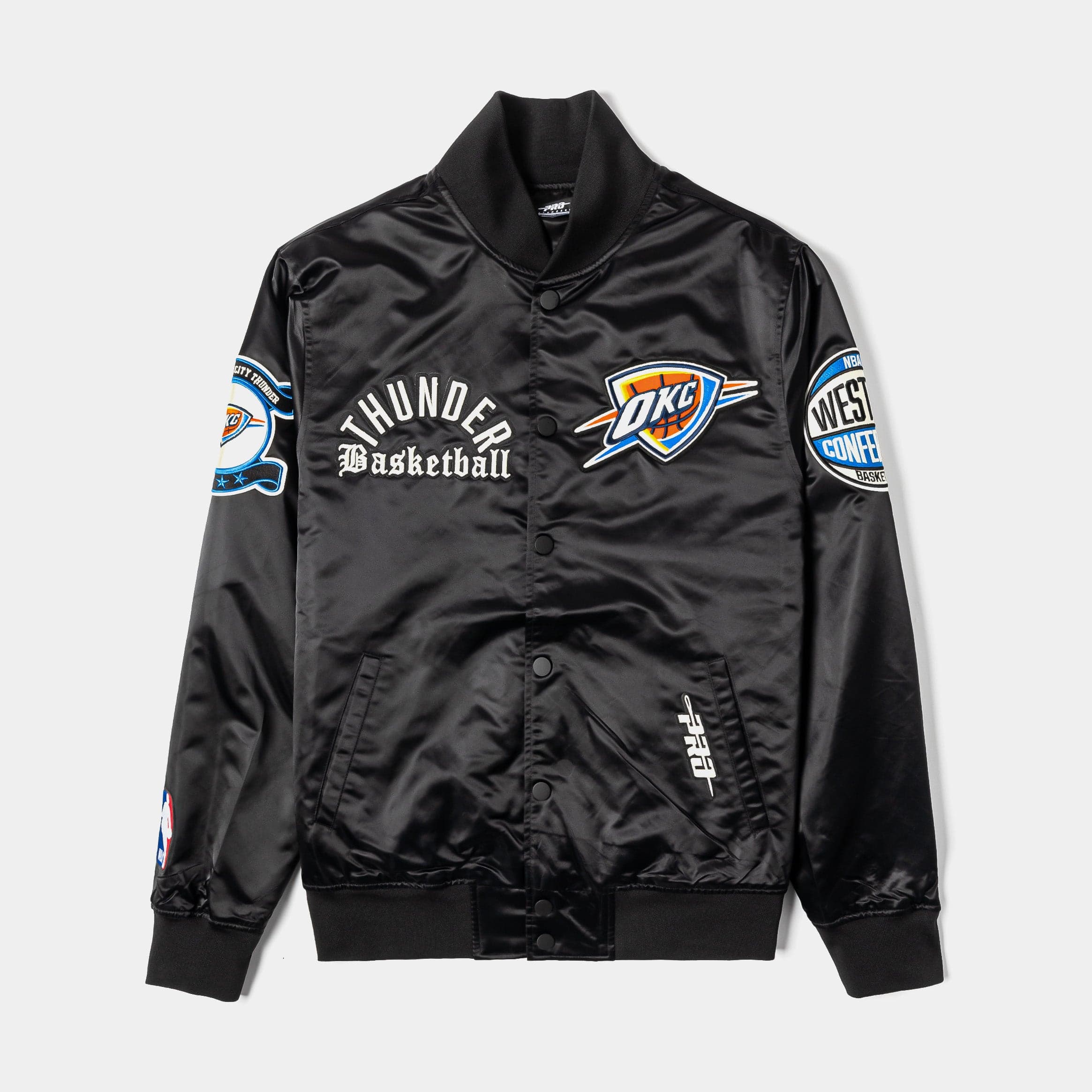 Oklahoma City Thunder Original Varsity Mens Jacket (Black/White)