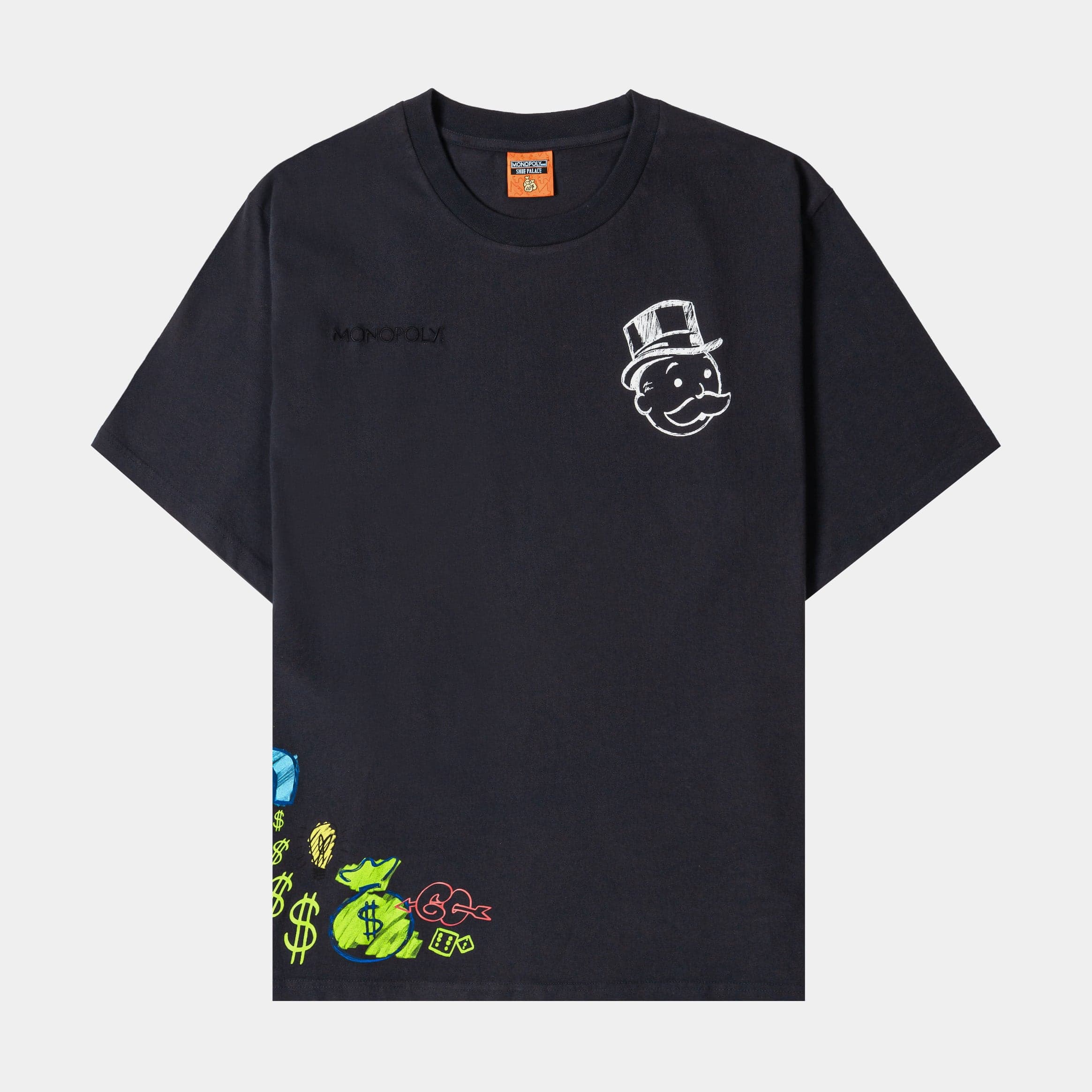 SP x Monopoly Moolah Mens Short Sleeve Shirt (Black/White)