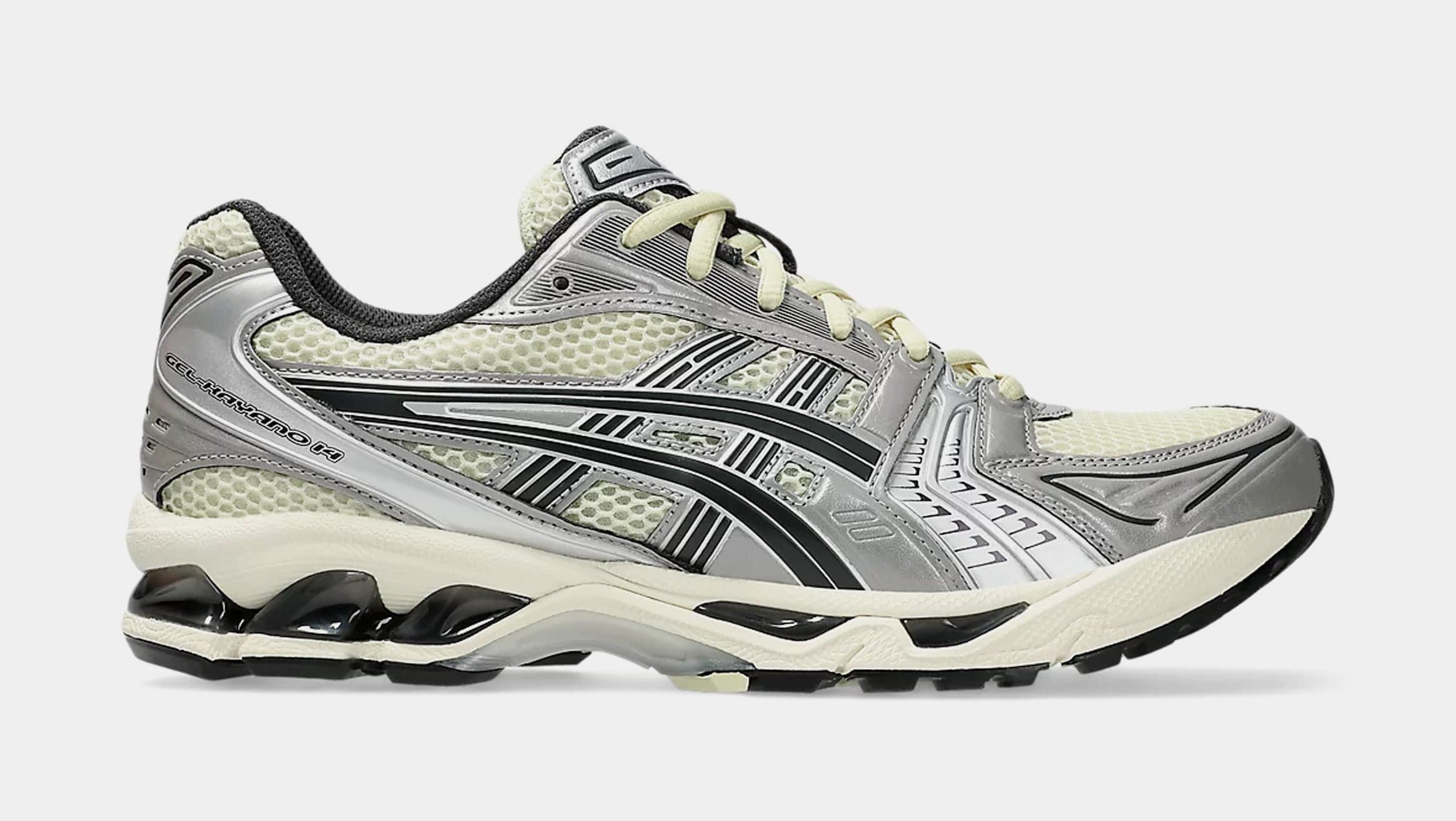 Gel Kayano 14 Mens Running Shoes (Oyster White/Steeple Grey)