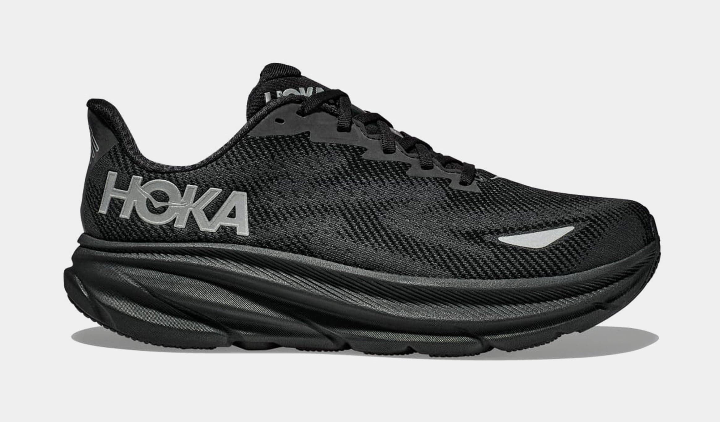 Clifton 9 GTX Mens Running Shoes (Black/Black)
