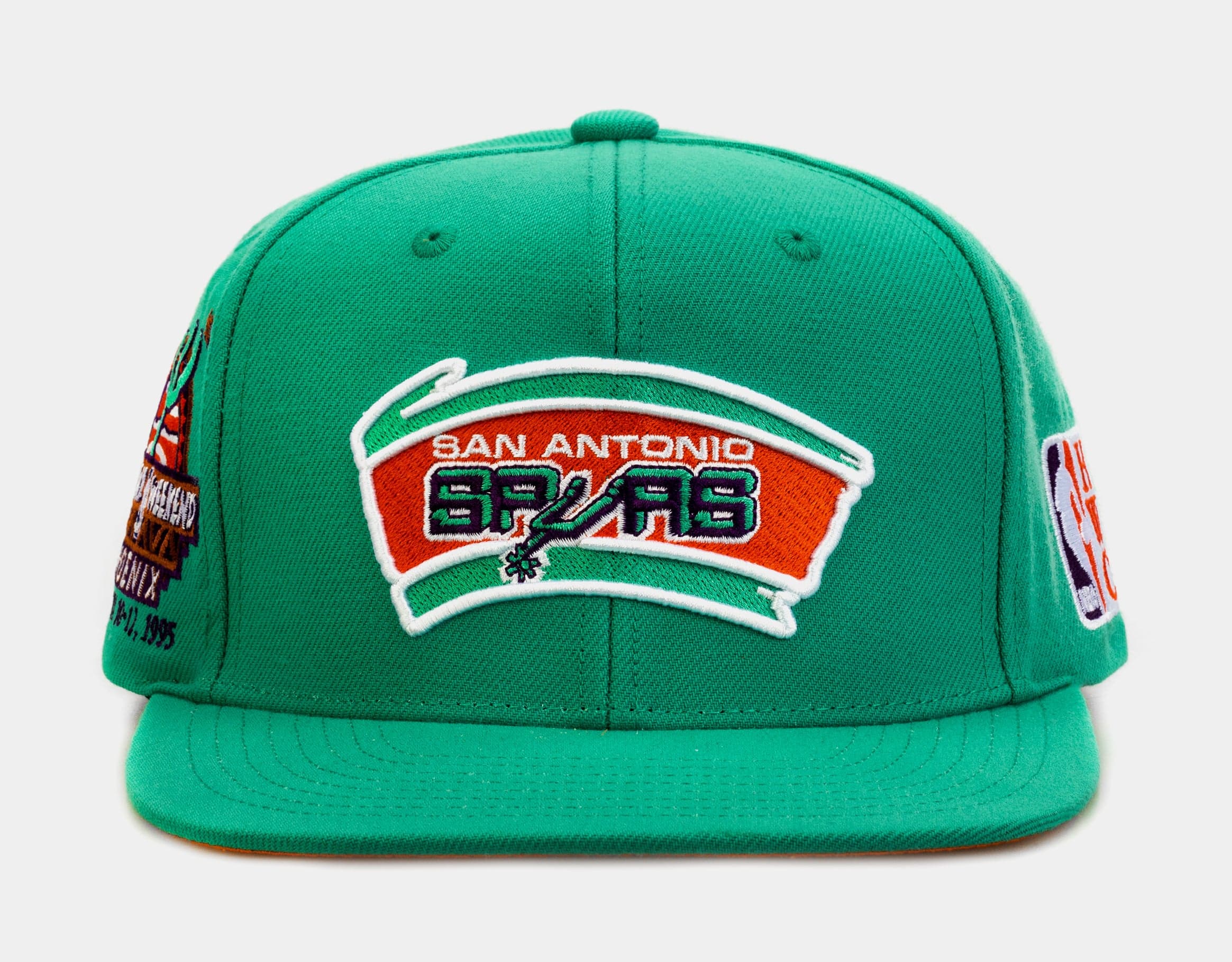 San Antonio Spurs Desert Green Snapback Mens Hat (Green)