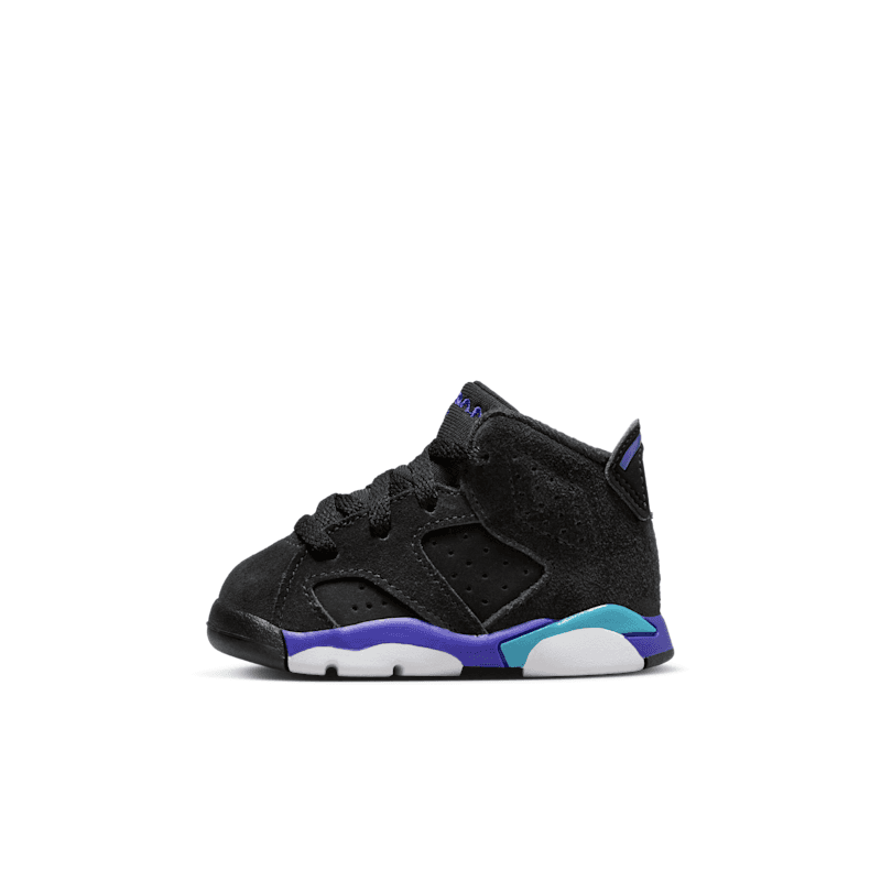 Air Jordan 6 Retro Aqua Infant Toddler Lifestyle Shoes (Black/Aquatone/Bright Concord)