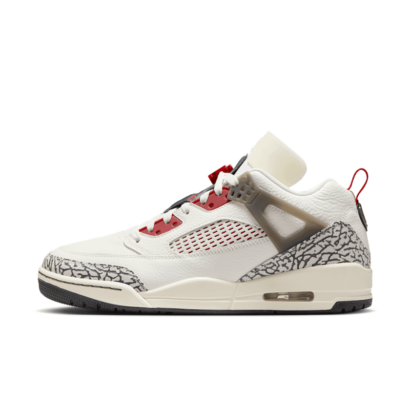 Spizike Low Mens Basketball Shoes (Sail/Anthracite/Coconut Milk/Varsity Red)